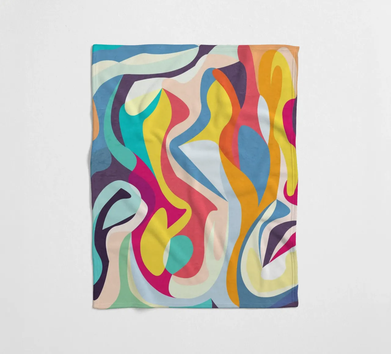 Abstrakter Traum 07 Fleecedecke von lovely lines