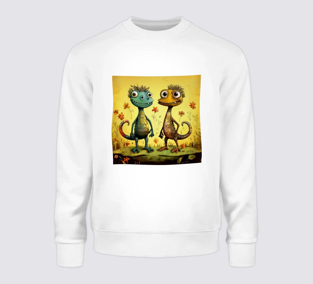 Retro Lizard Duo felpa da Funny Animals