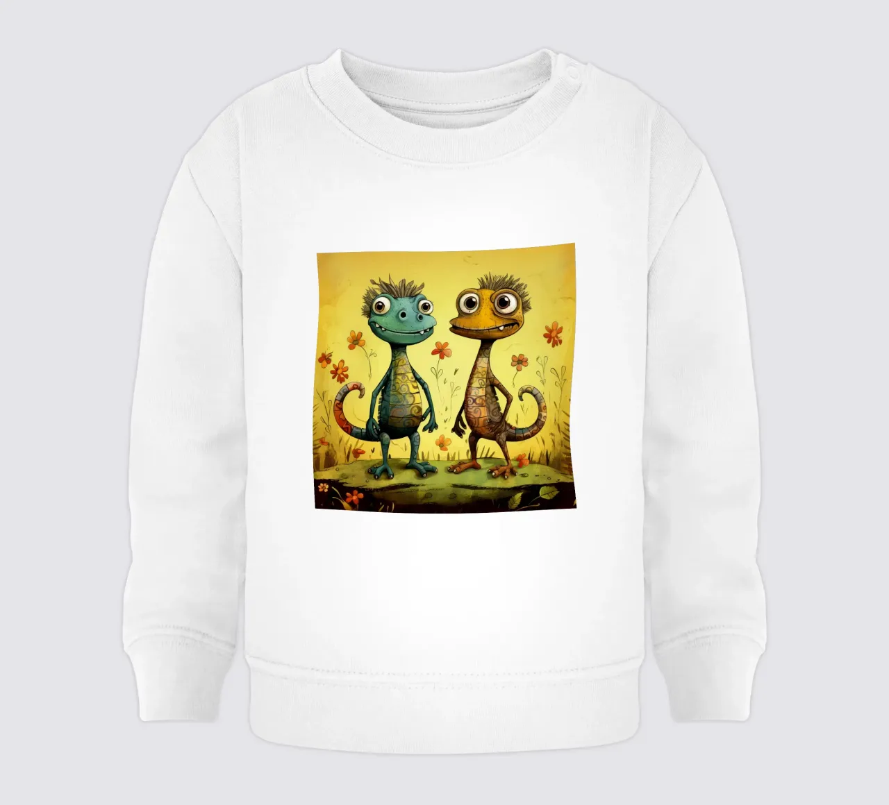 Retro Lizard Duo felpa neonato da Funny Animals