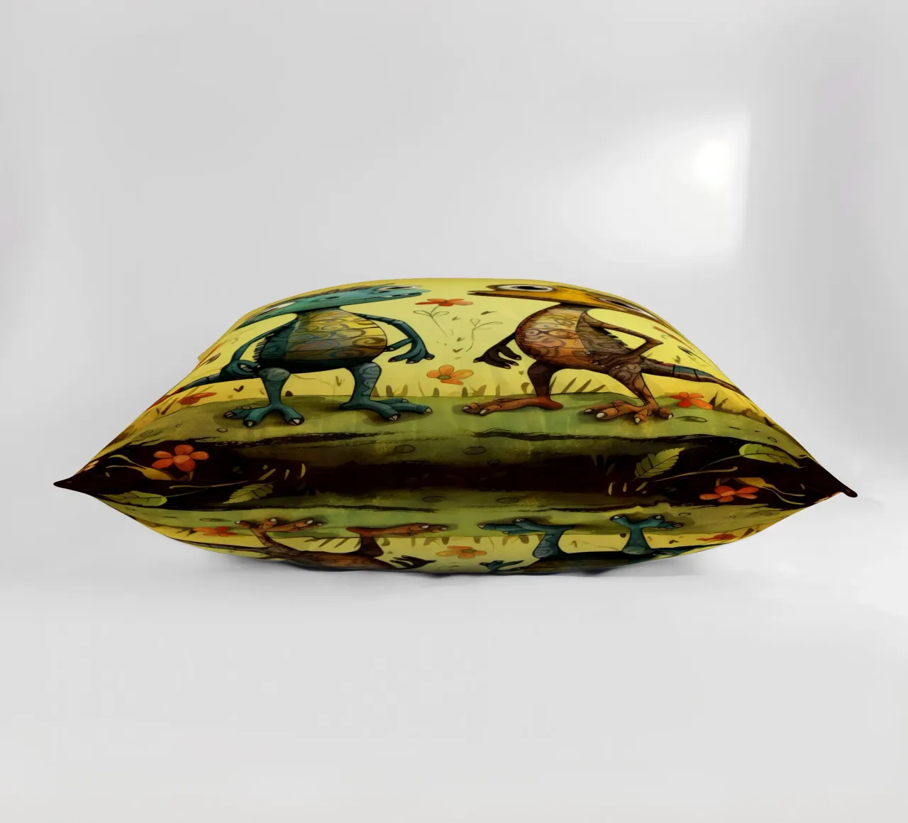 Retro Lizard Duo cuscino da Funny Animals