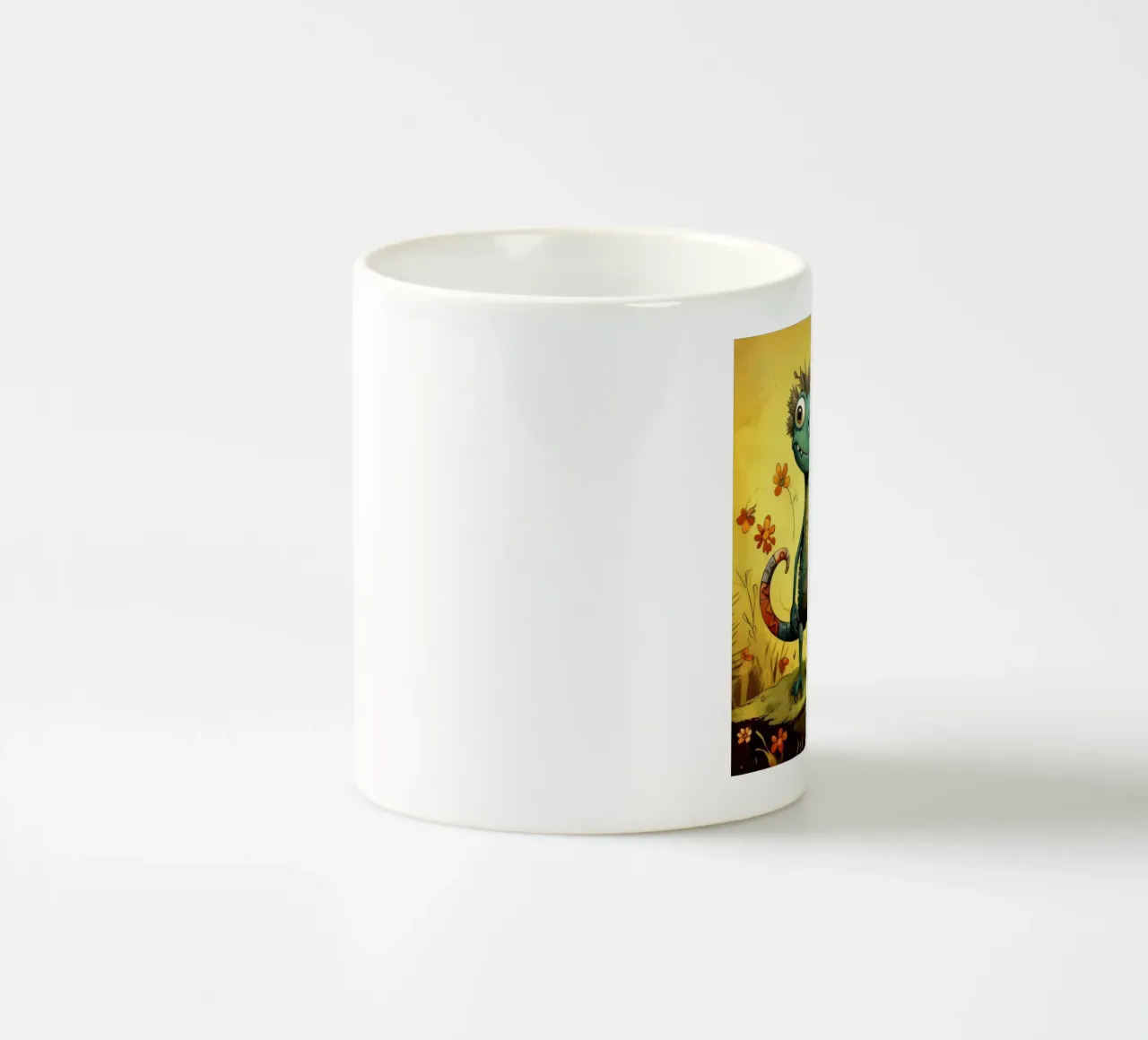 Retro Eidechse Duo Keramik Tasse von Funny Animals