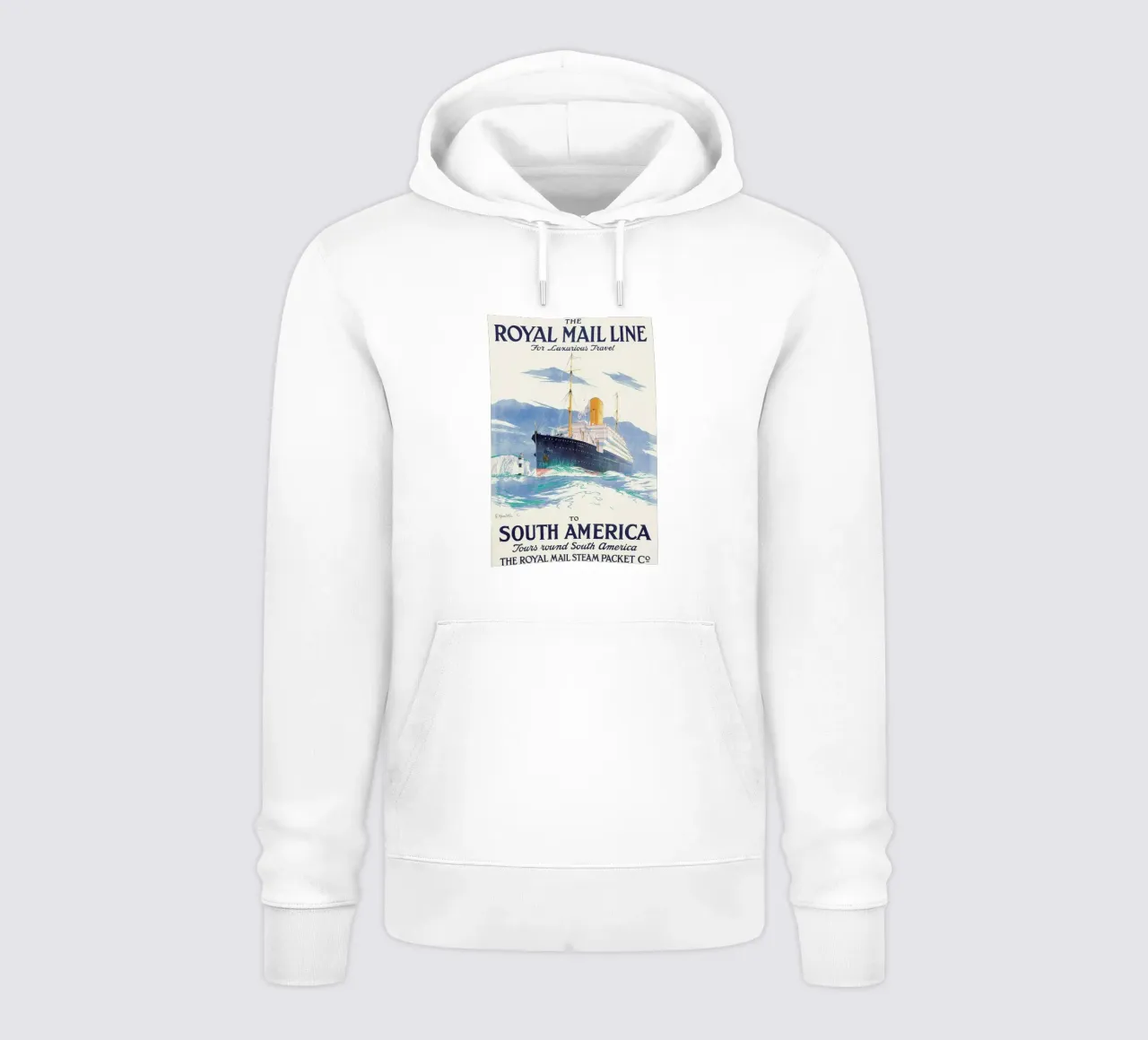Hamilton - The Royal Mail Line to South America. felpa con cappuccio da ARTOTHEK