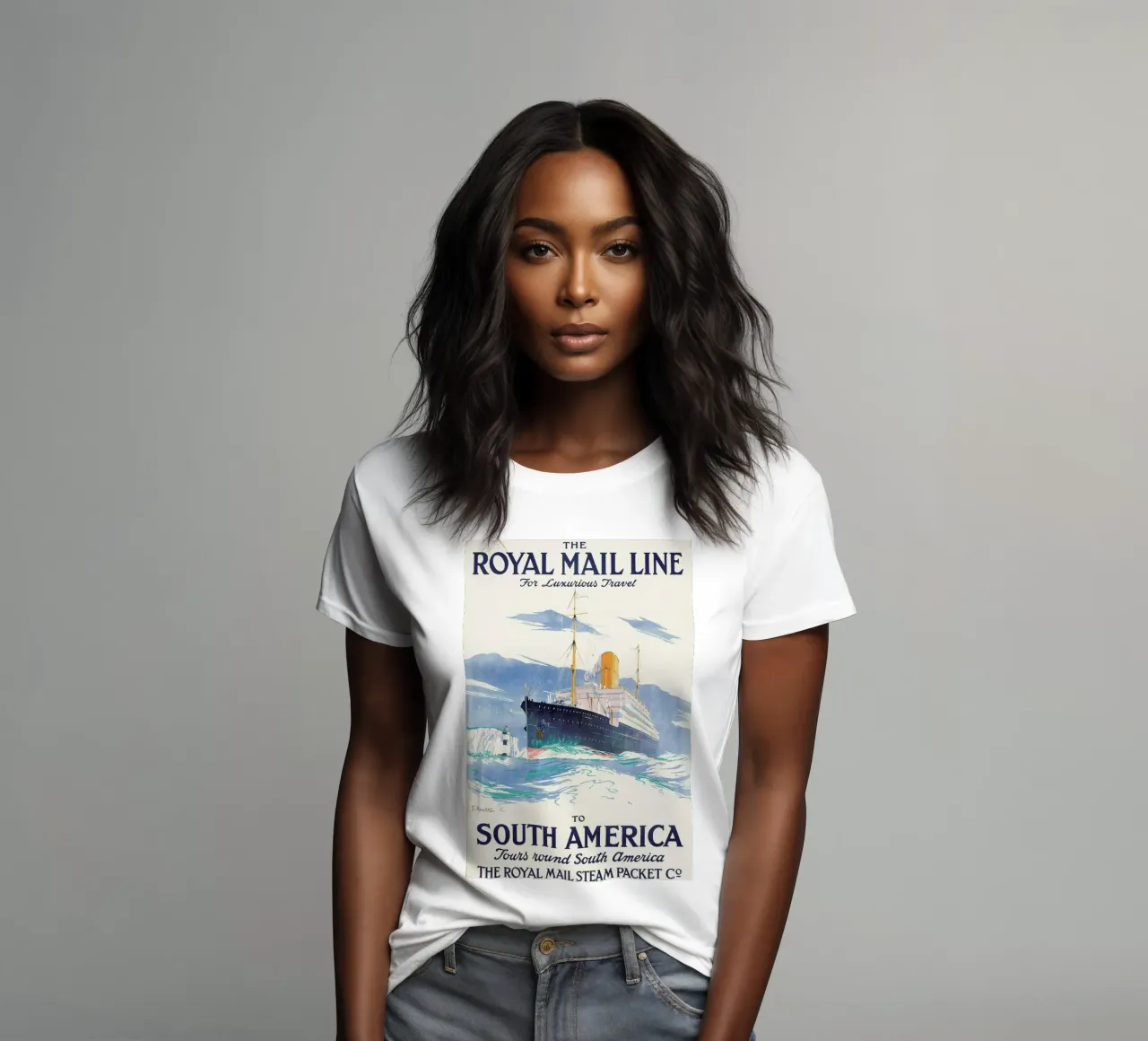 Hamilton - The Royal Mail Line to South America. t-shirt da donna da ARTOTHEK