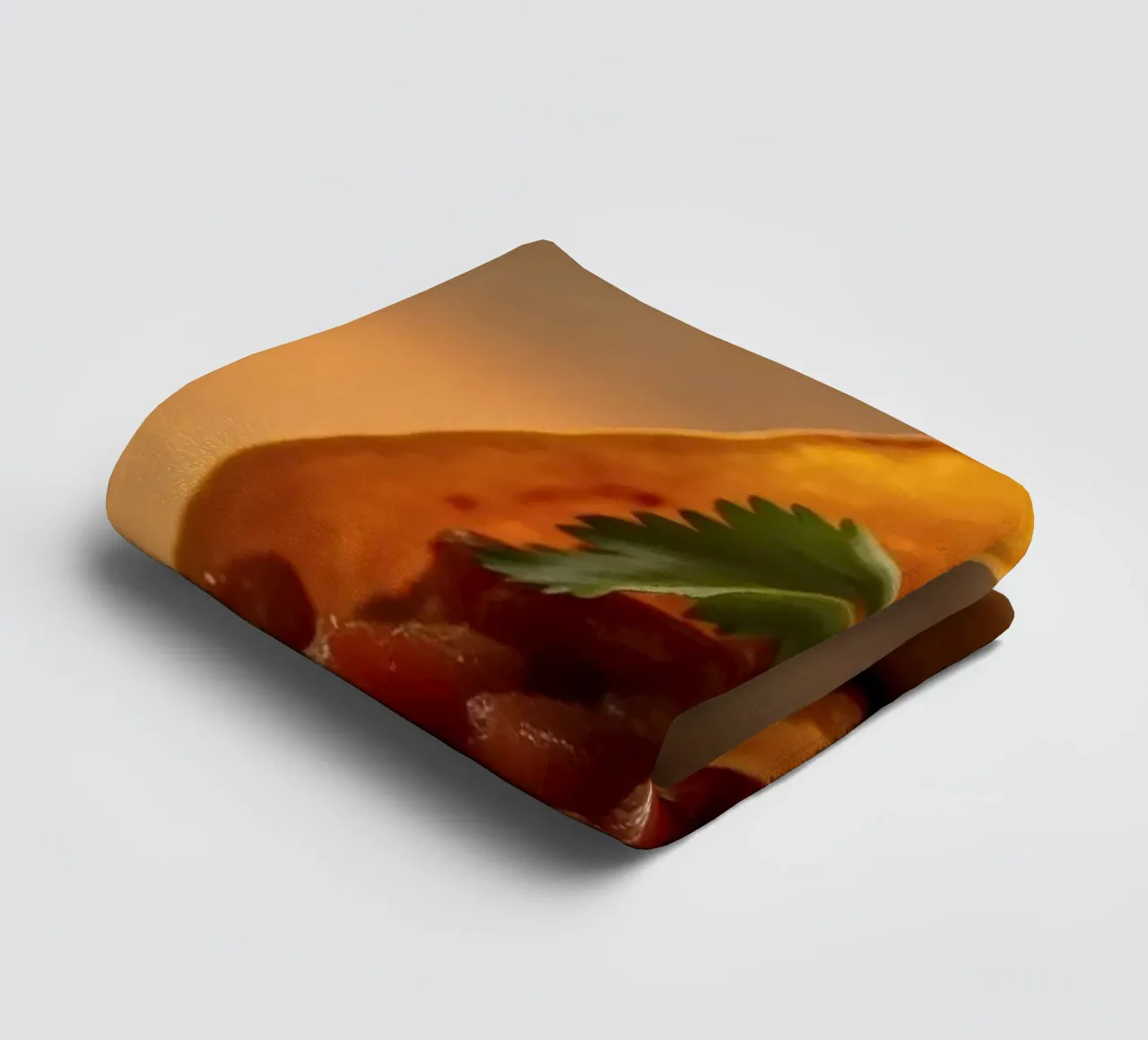 Deliziosi taco ripieni di fagioli conditi e di asciugamano da bagno da DesignDoodle