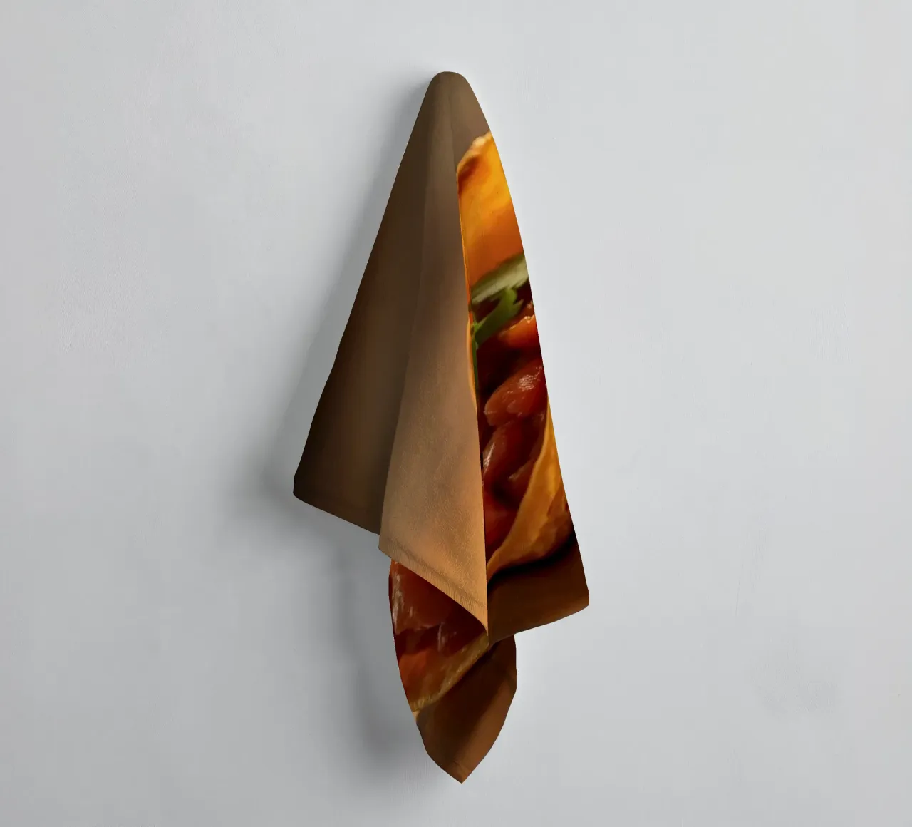 Deliziosi taco ripieni di fagioli conditi e di asciugamano da bagno da DesignDoodle