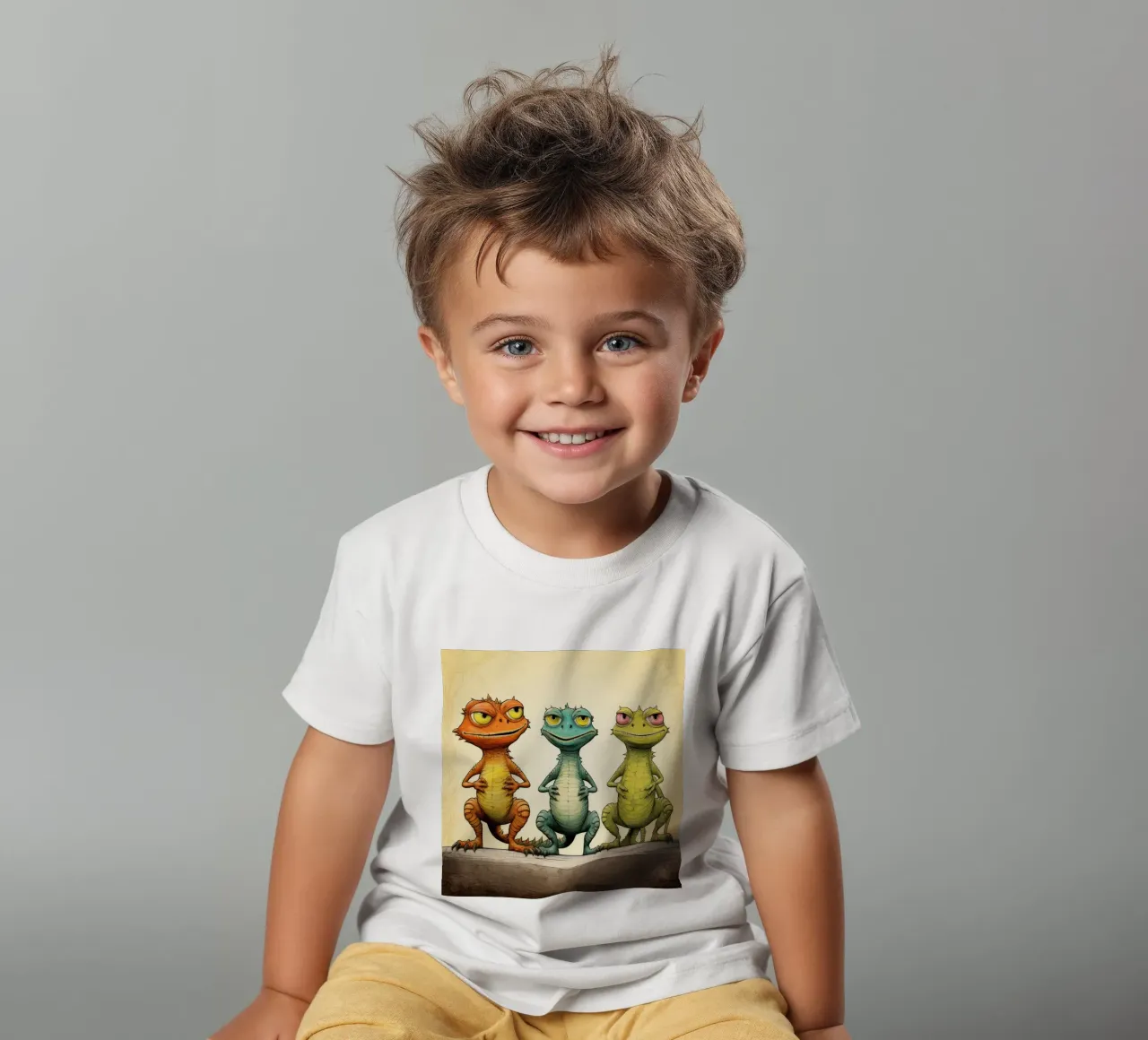 La banda delle lucertole retrò t-shirt bambini da Funny Animals