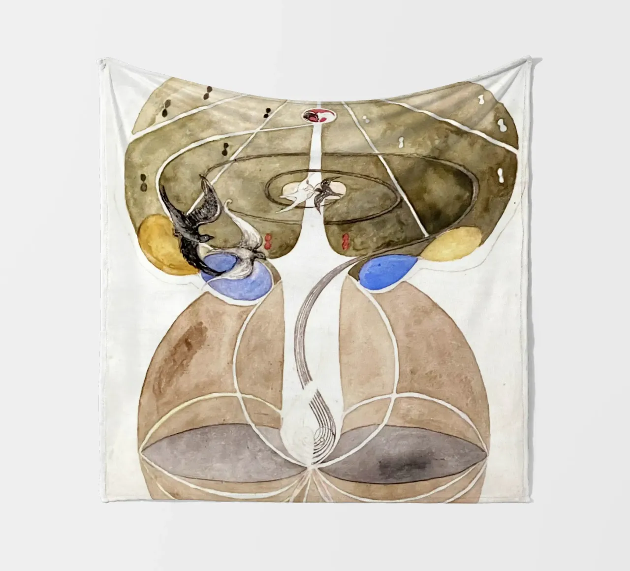 Tree of Knowledge No. 2 by Hilma af Klint fleece blanket by Venus Art