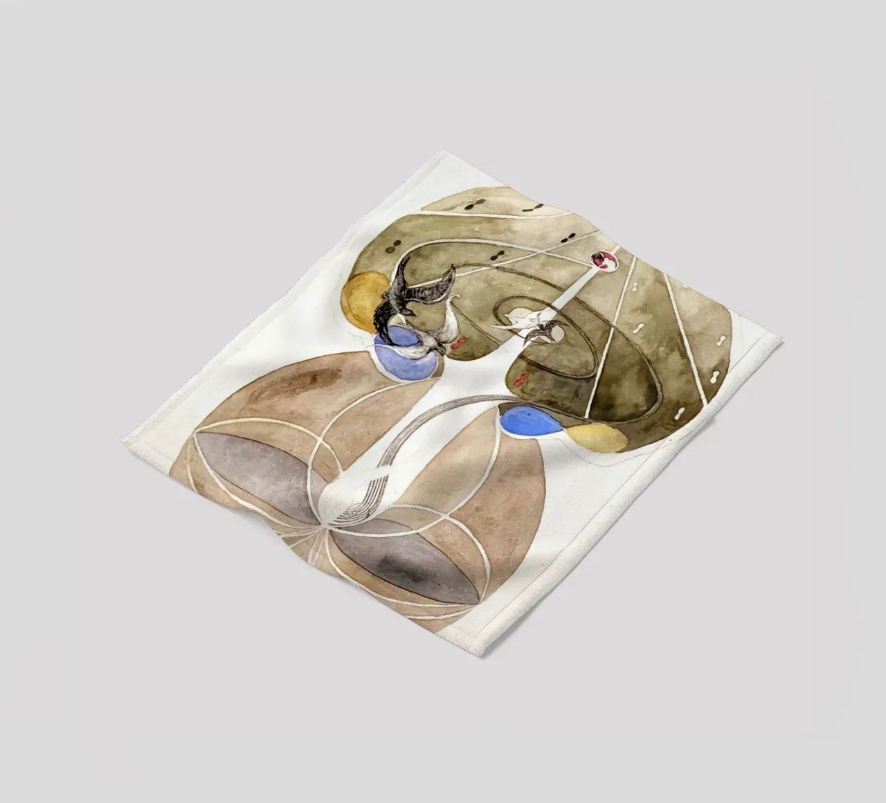 Tree of Knowledge No. 2 by Hilma af Klint fleece blanket by Venus Art