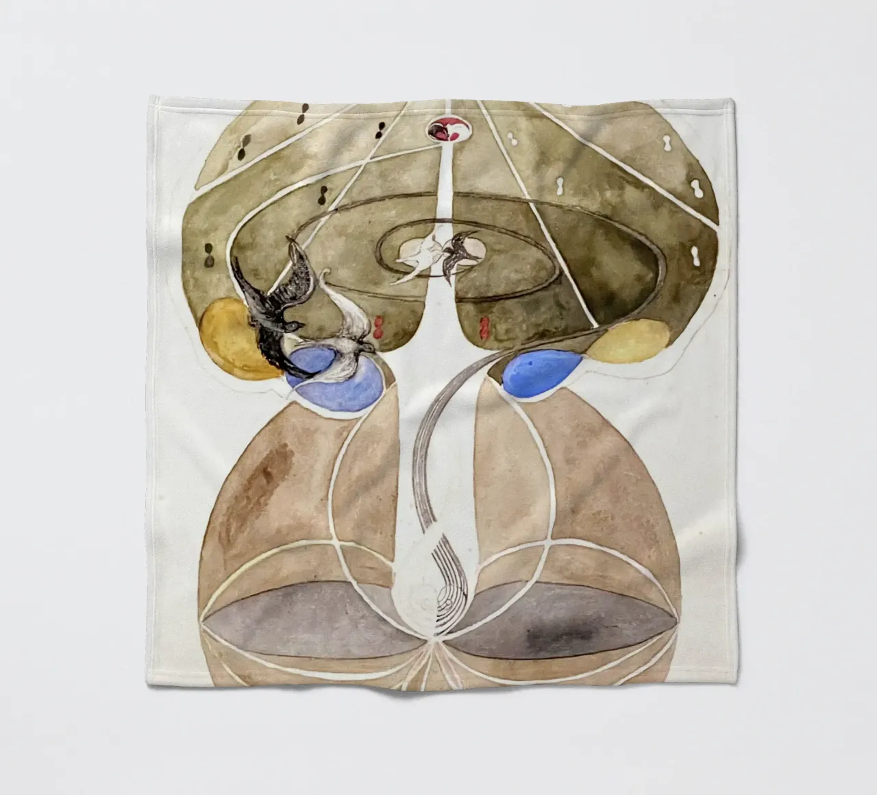 Tree of Knowledge No. 2 by Hilma af Klint fleece blanket by Venus Art