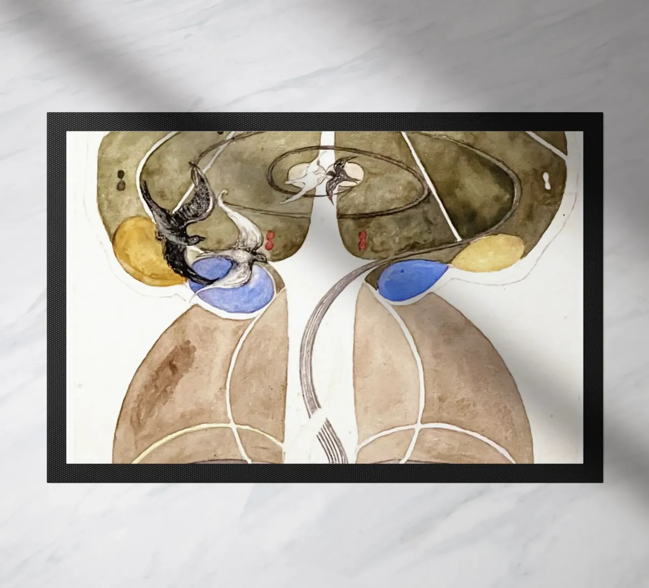 Tree of Knowledge No. 2 by Hilma af Klint doormat by Venus Art