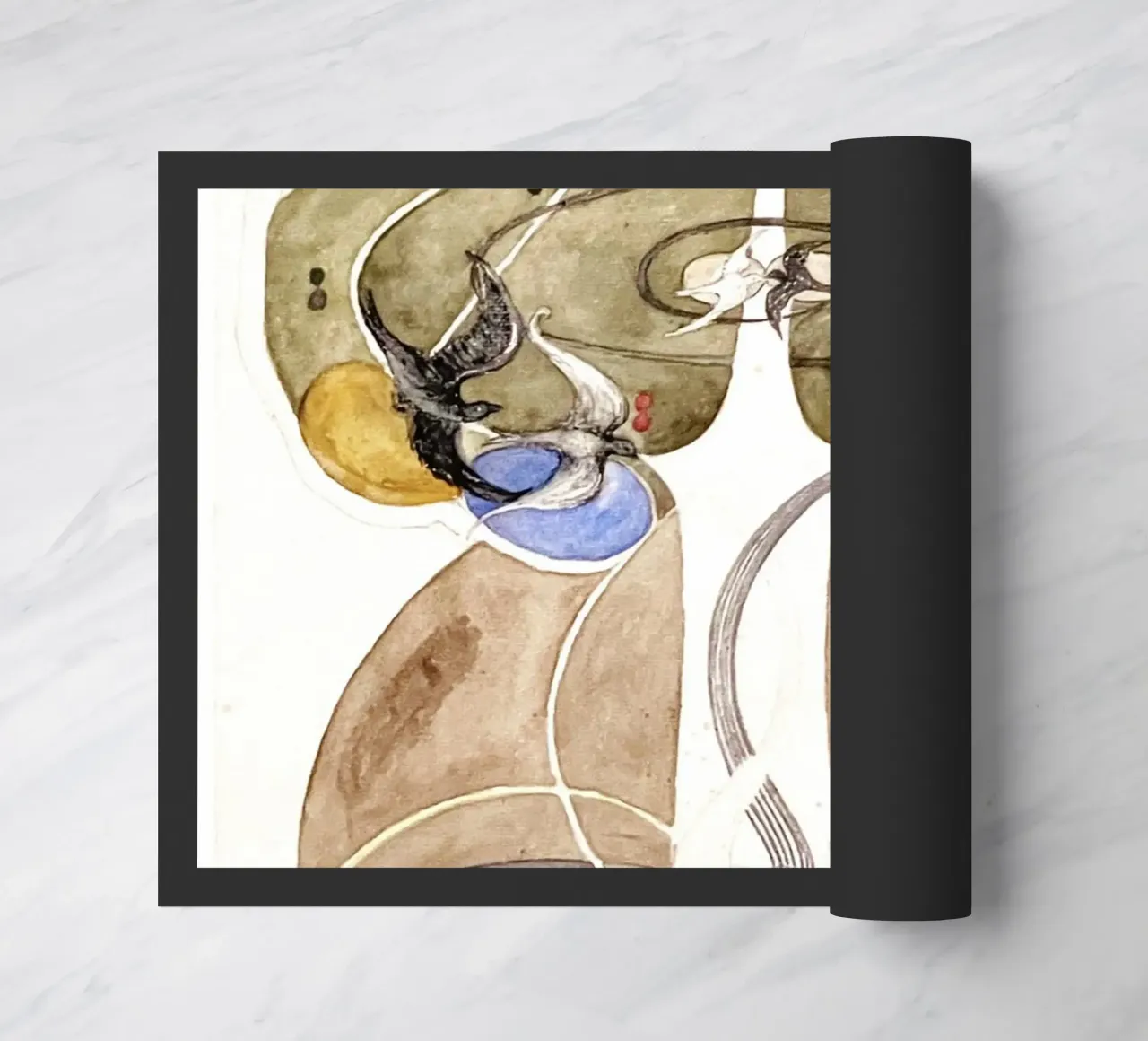 Tree of Knowledge No. 2 by Hilma af Klint doormat by Venus Art