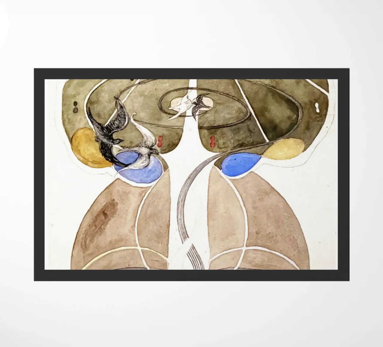 Tree of Knowledge No. 2 by Hilma af Klint doormat by Venus Art