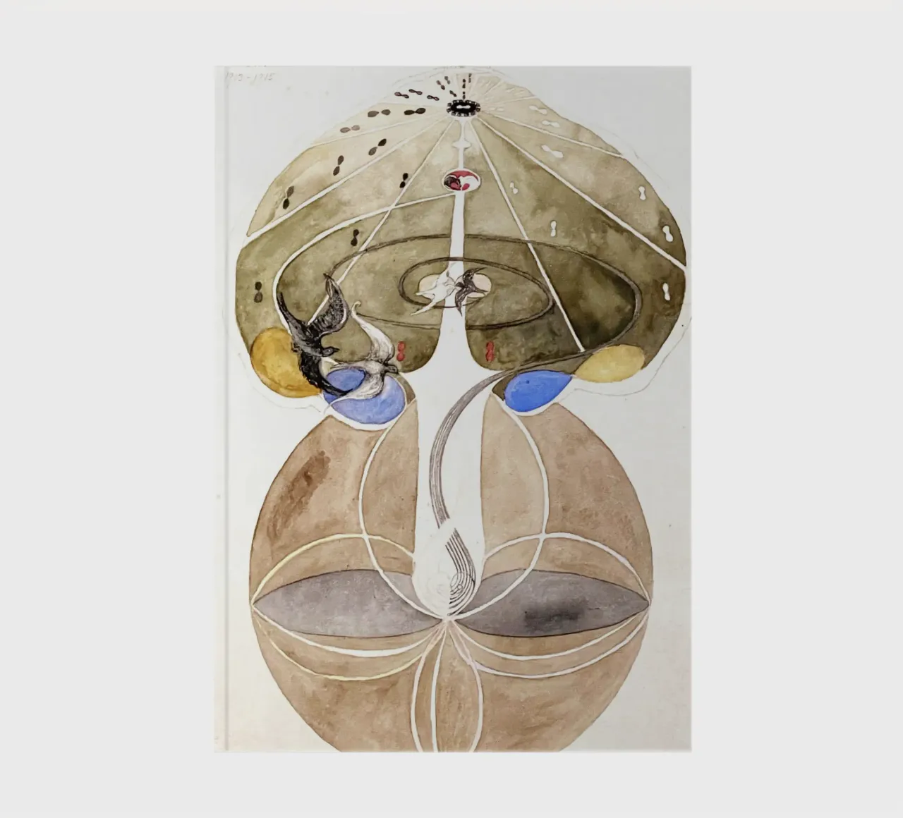 L'arbre de la connaissance n° 2 par Hilma af Klint carnet de notes de Venus Art