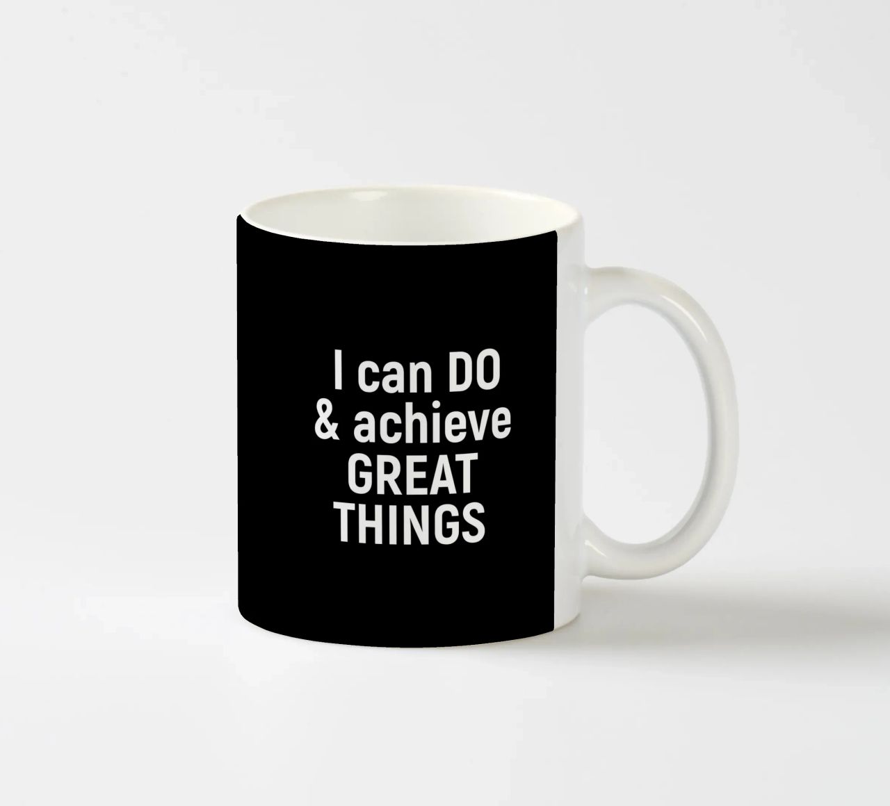 I can do and achieve great things tazza in ceramica da positivepipo