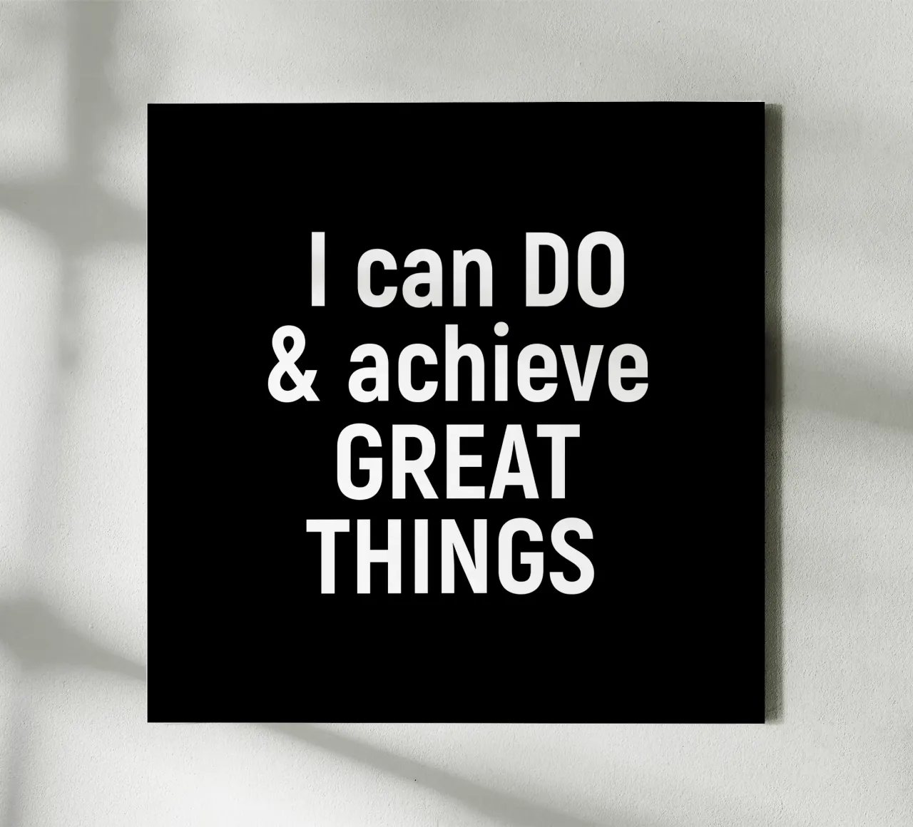 I can do and achieve great things tela con Cornice a cassetta da positivepipo