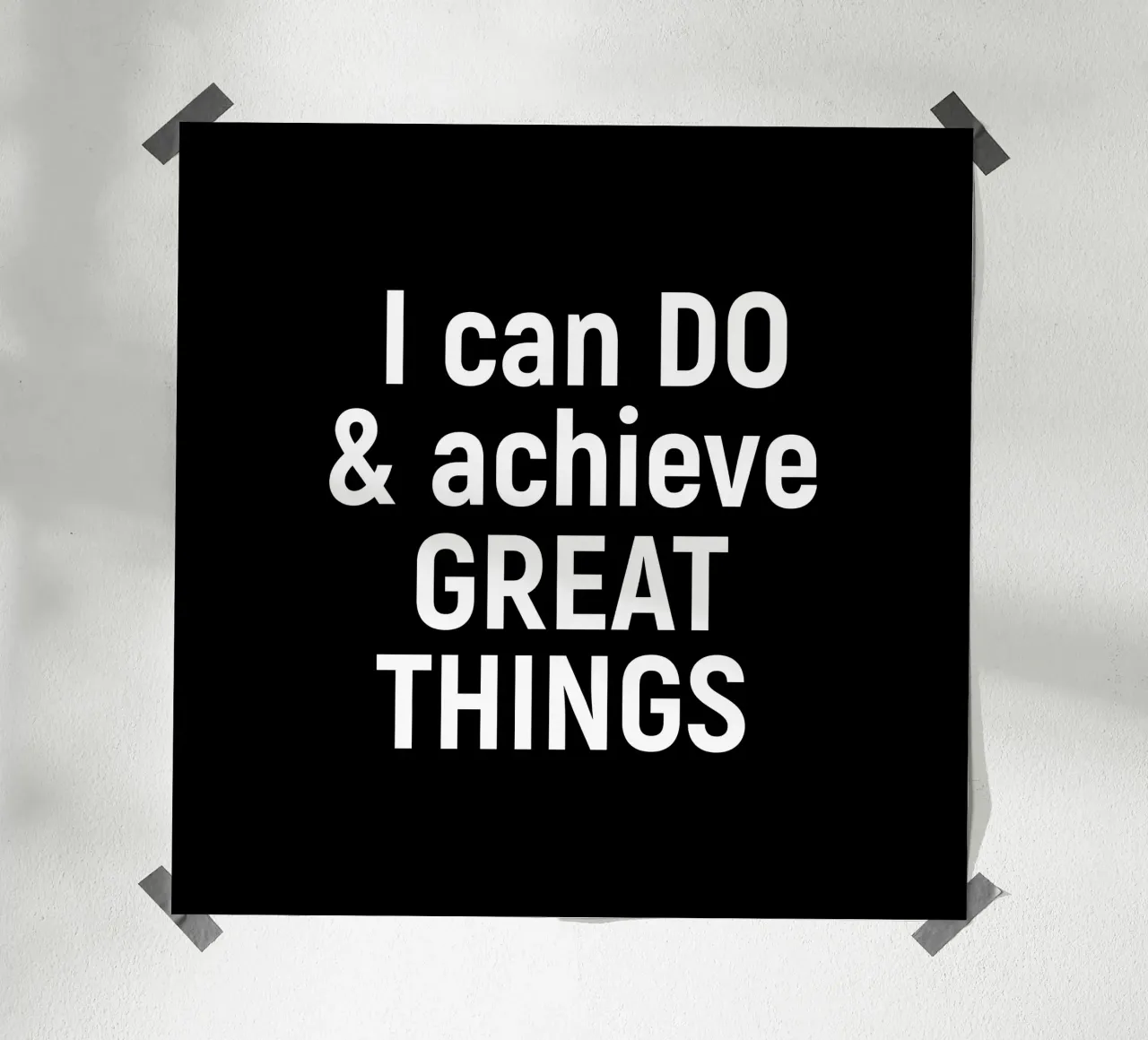 I can do and achieve great things carta hahnemühle da positivepipo