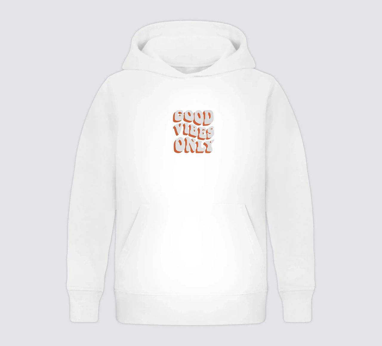 Good Vibes Only felpa bambino con cappuccio da Attaboy Dsgn