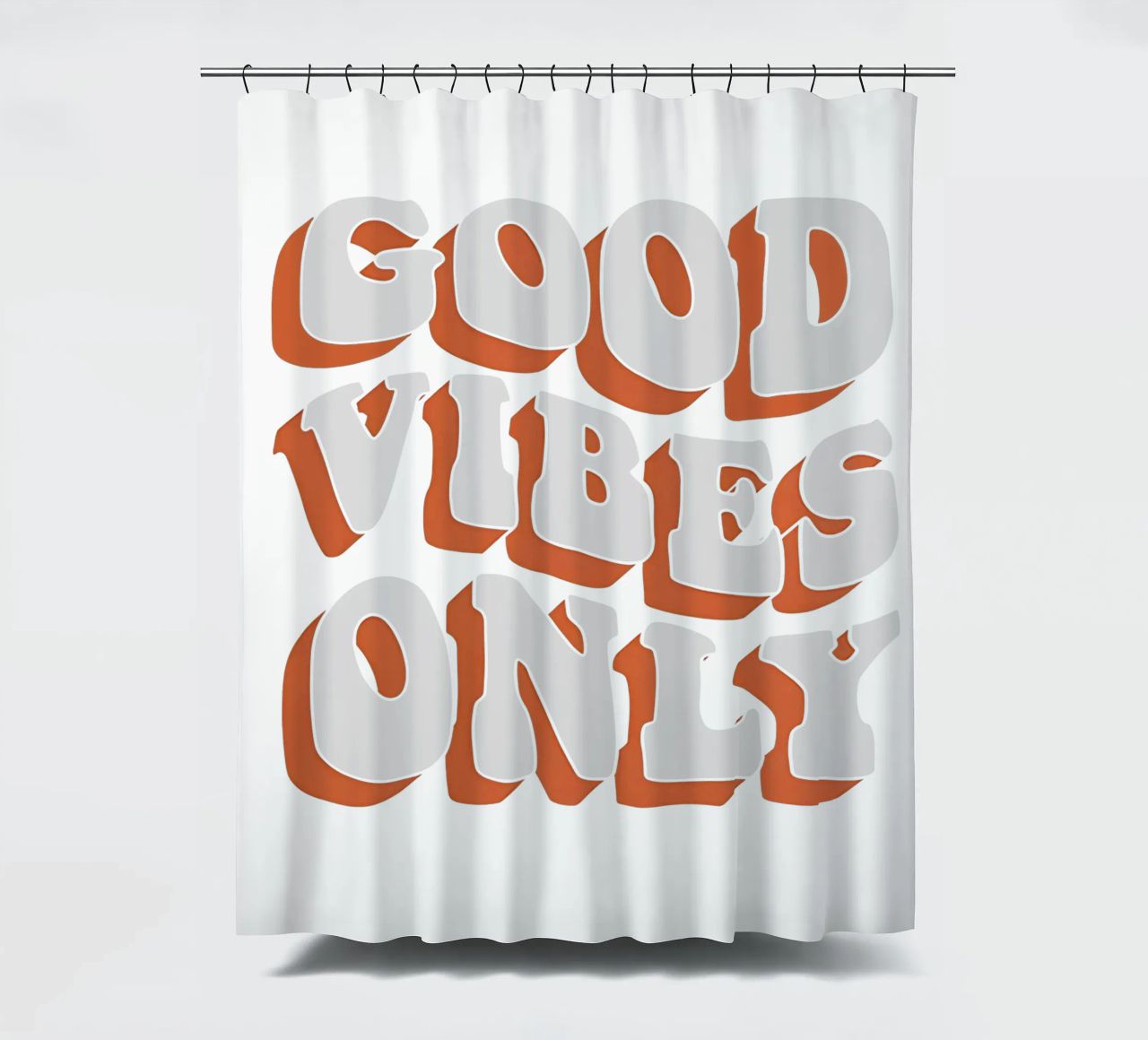 Good Vibes Only tenda da doccia da Attaboy Dsgn