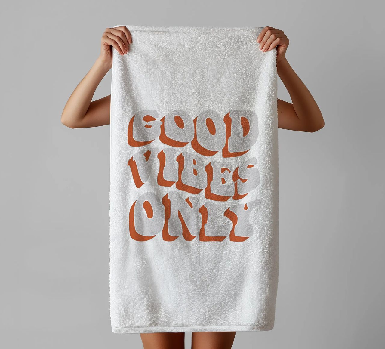 Good Vibes Only asciugamano da bagno da Attaboy Dsgn