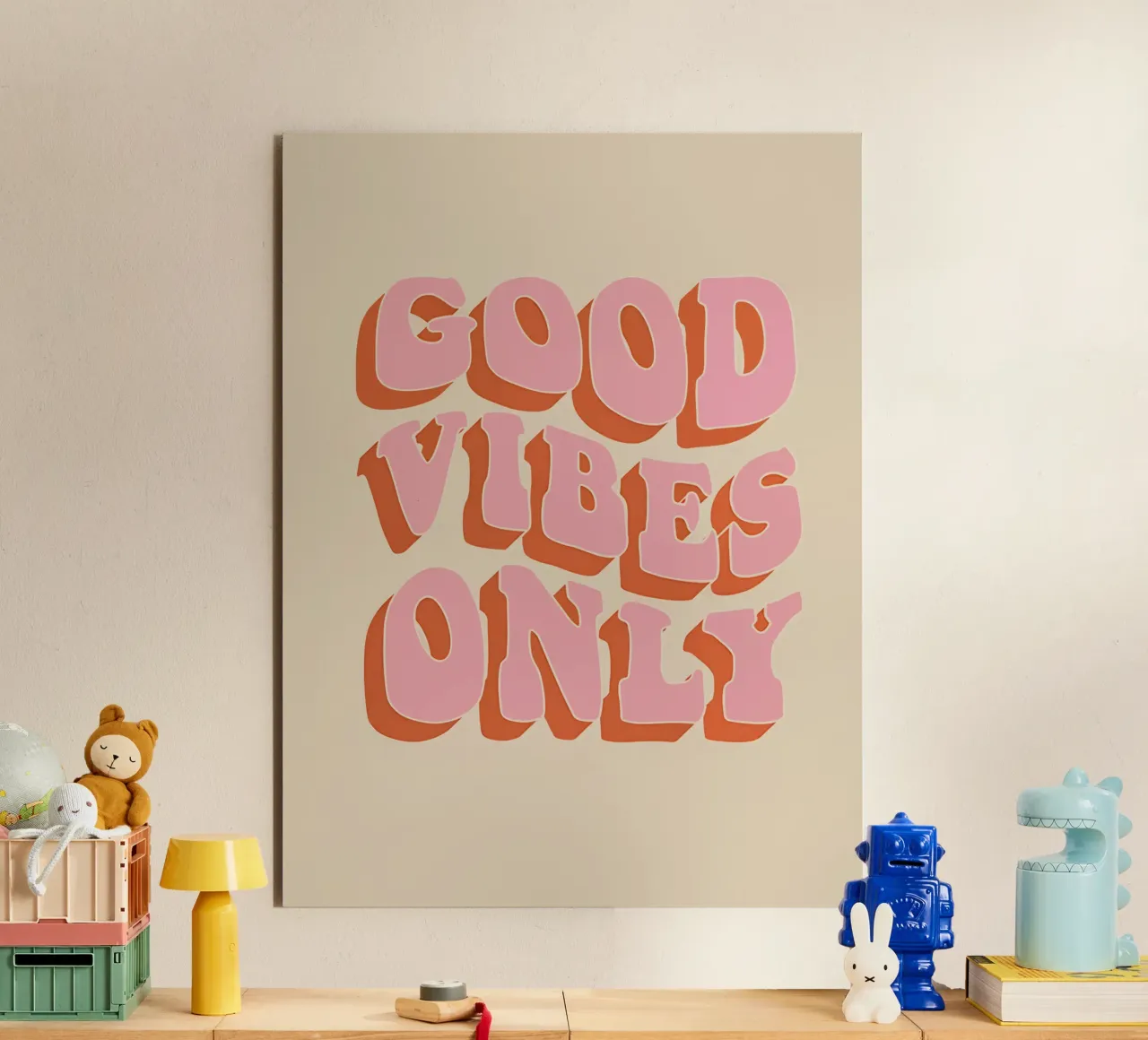 Good Vibes Only alu-dibond by Attaboy Dsgn