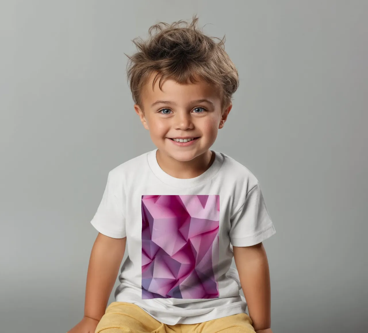 Le colorate forme geometriche 3D creano un intrigante astratto. t-shirt bambini da DesignDoodle