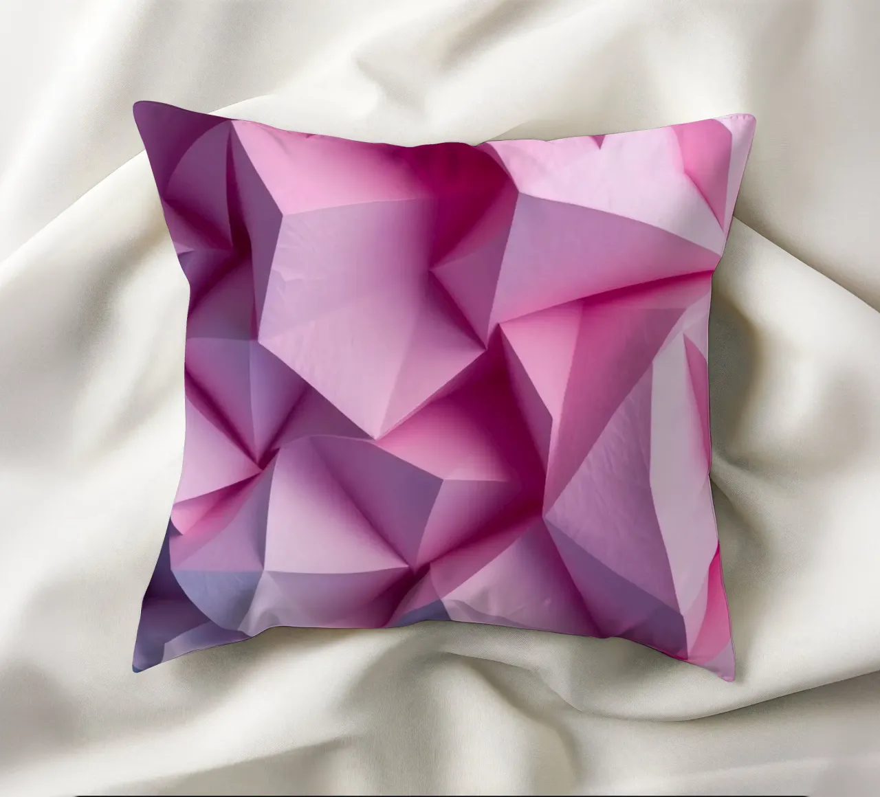 Le colorate forme geometriche 3D creano un intrigante astratto. cuscino da DesignDoodle