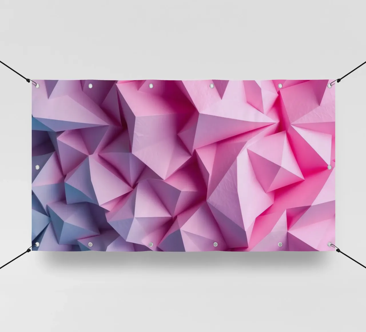 Le colorate forme geometriche 3D creano un intrigante astratto. telo in pvc da DesignDoodle