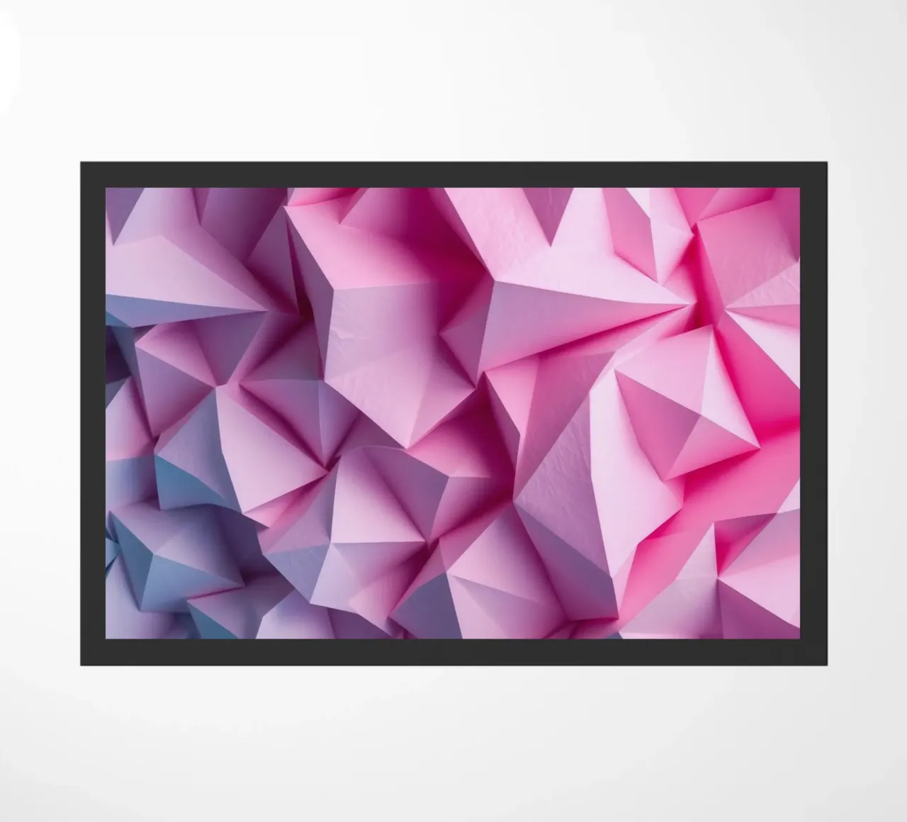 Le colorate forme geometriche 3D creano un intrigante astratto. zerbino da DesignDoodle