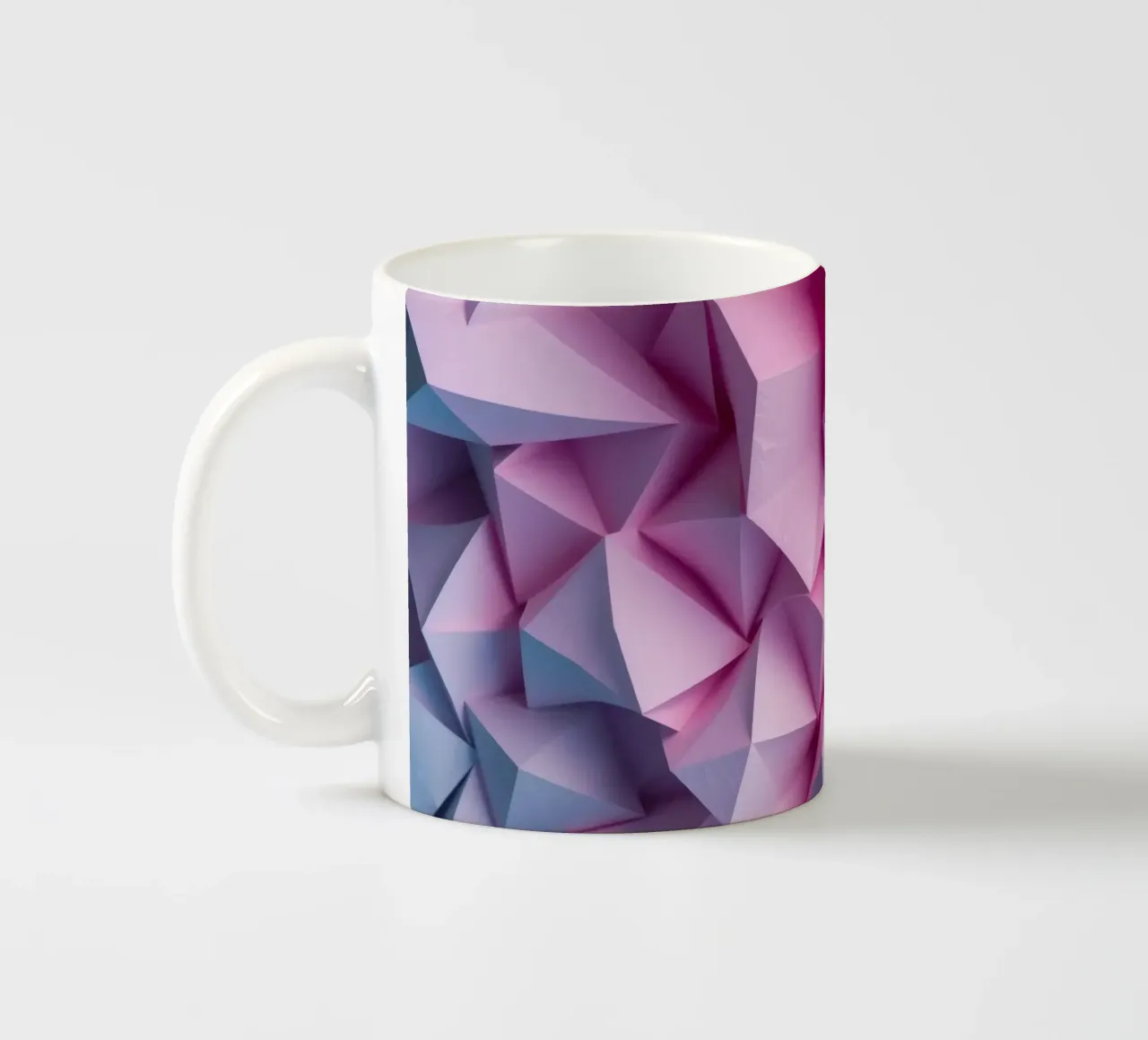 Le colorate forme geometriche 3D creano un intrigante astratto. tazza in ceramica da DesignDoodle