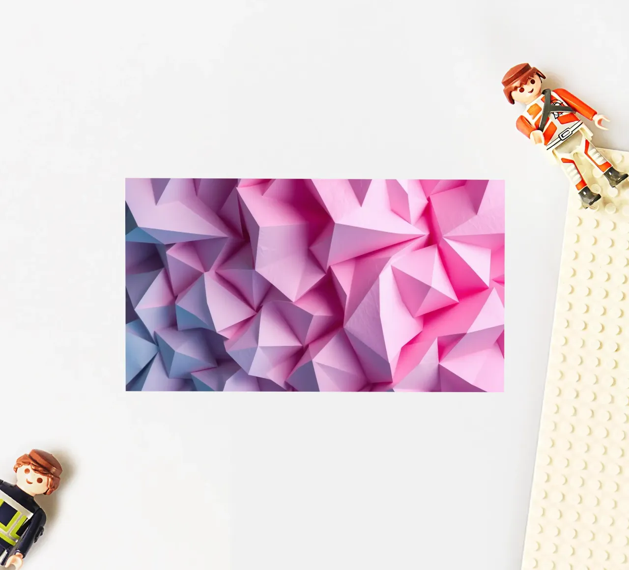 Le colorate forme geometriche 3D creano un intrigante astratto. adesivo da DesignDoodle