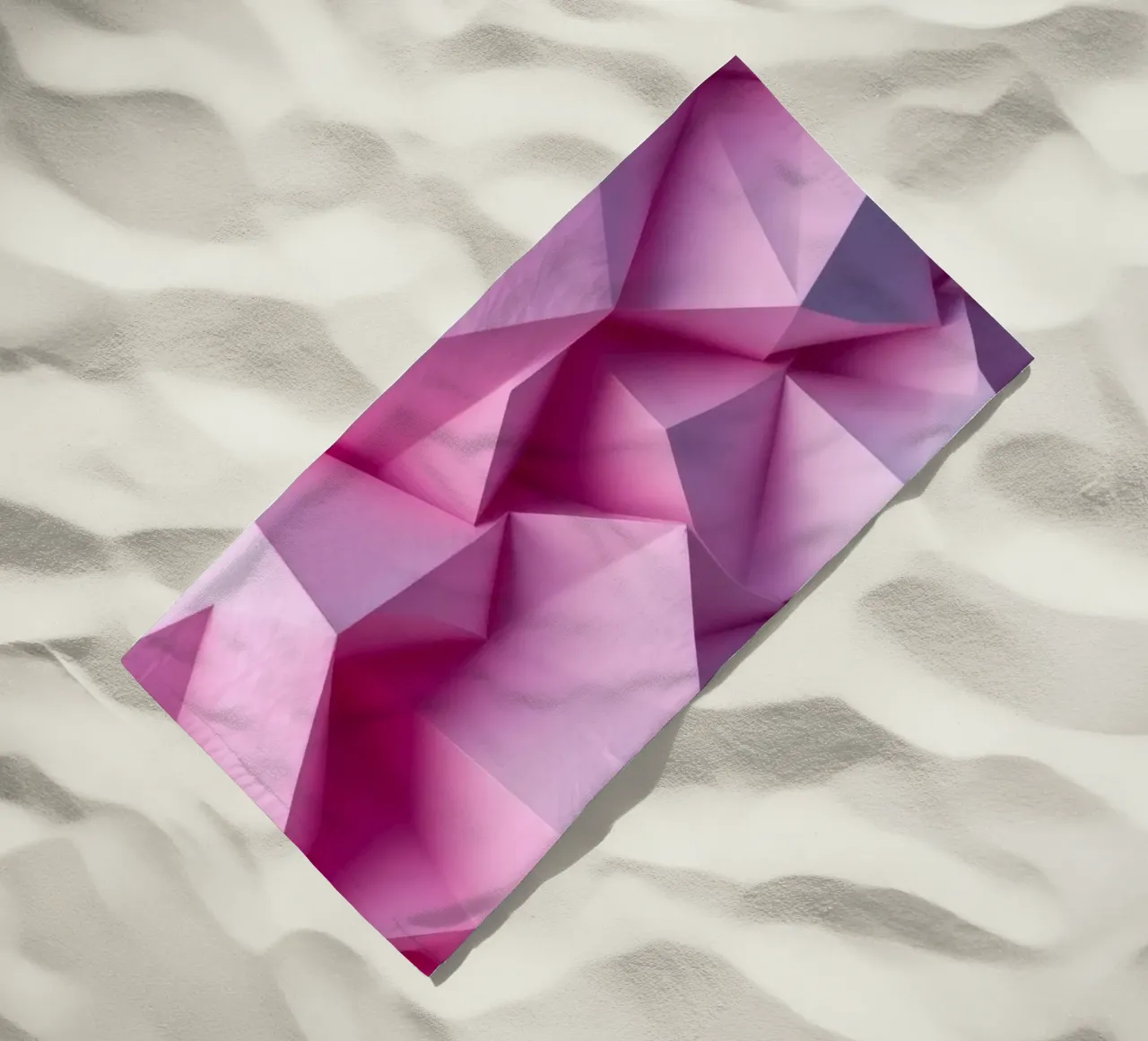 Le colorate forme geometriche 3D creano un intrigante astratto. telo mare da DesignDoodle