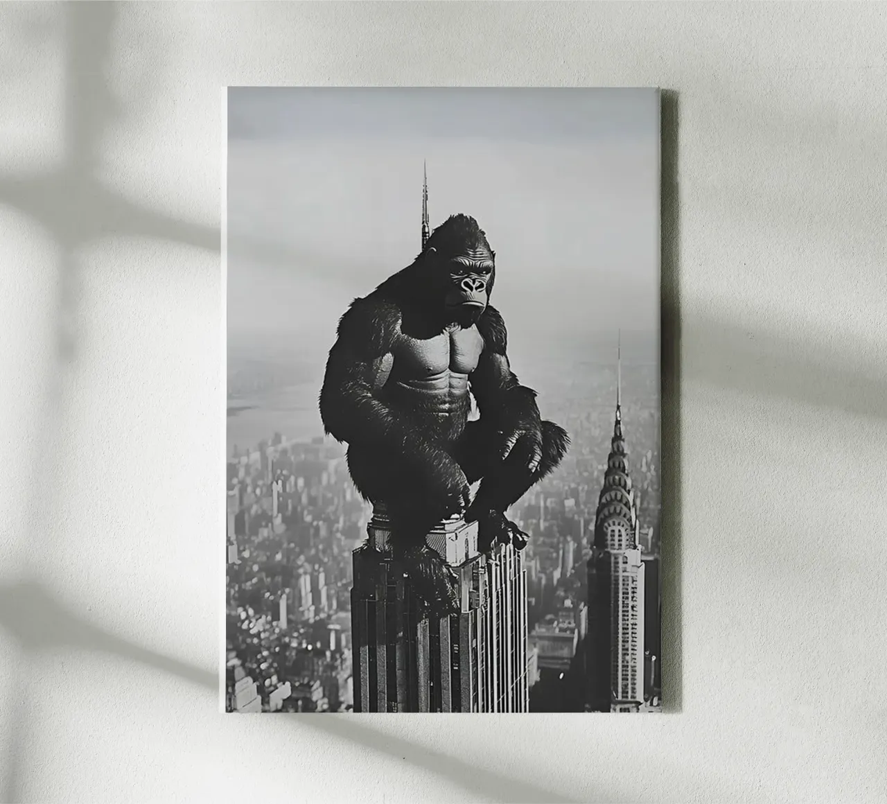 King kong in The Tower canvas by christal shop