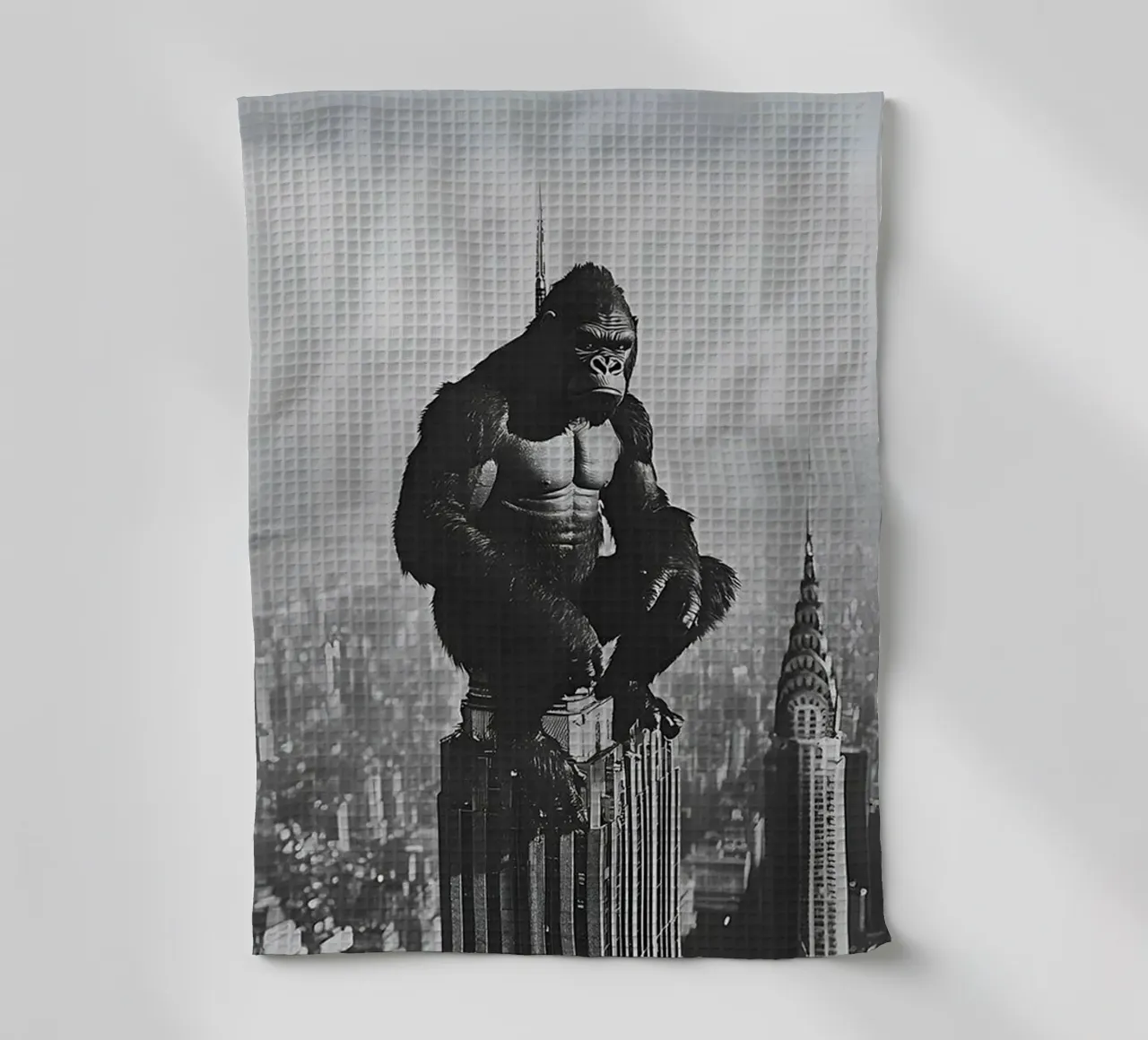 King Kong nella Torre canovaccio da cucina da christal shop