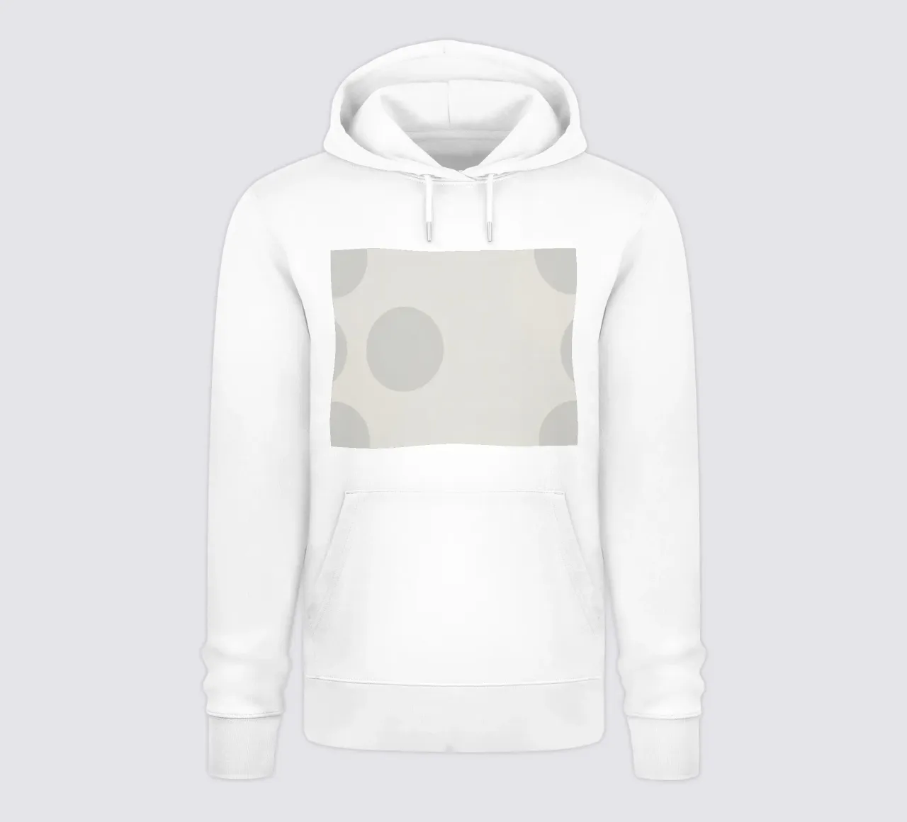 Sottile motivo a pois su sfondo chiaro felpa con cappuccio da DesignDoodle