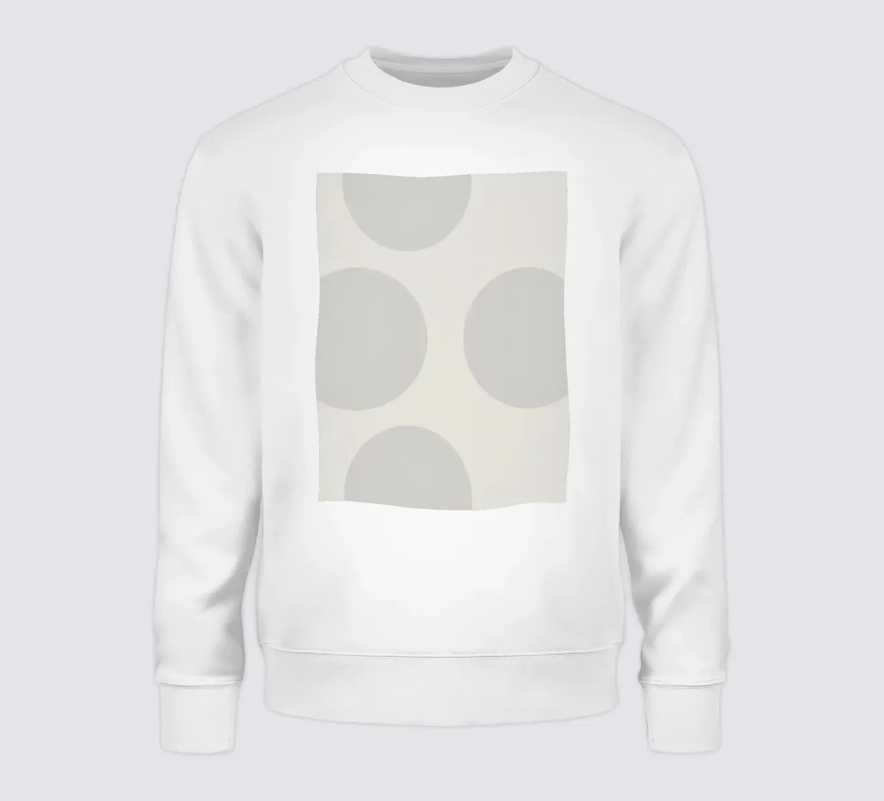 Zartes Tupfenmuster auf hellem Hintergrund Sweatshirt von DesignDoodle
