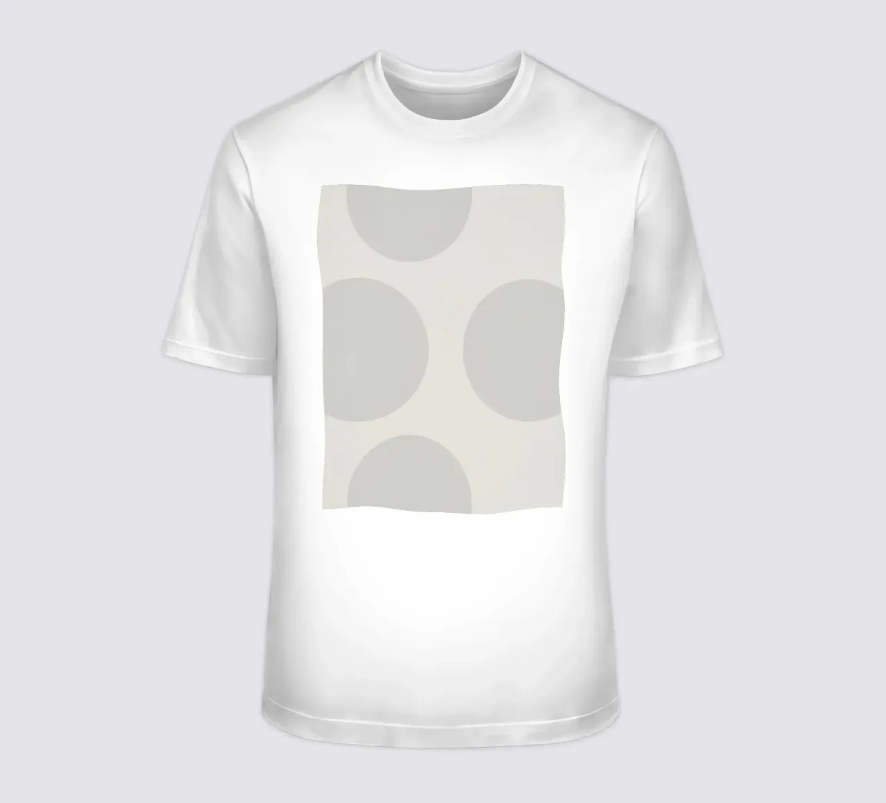 Subtle polka dot pattern on a light background t-shirt by DesignDoodle