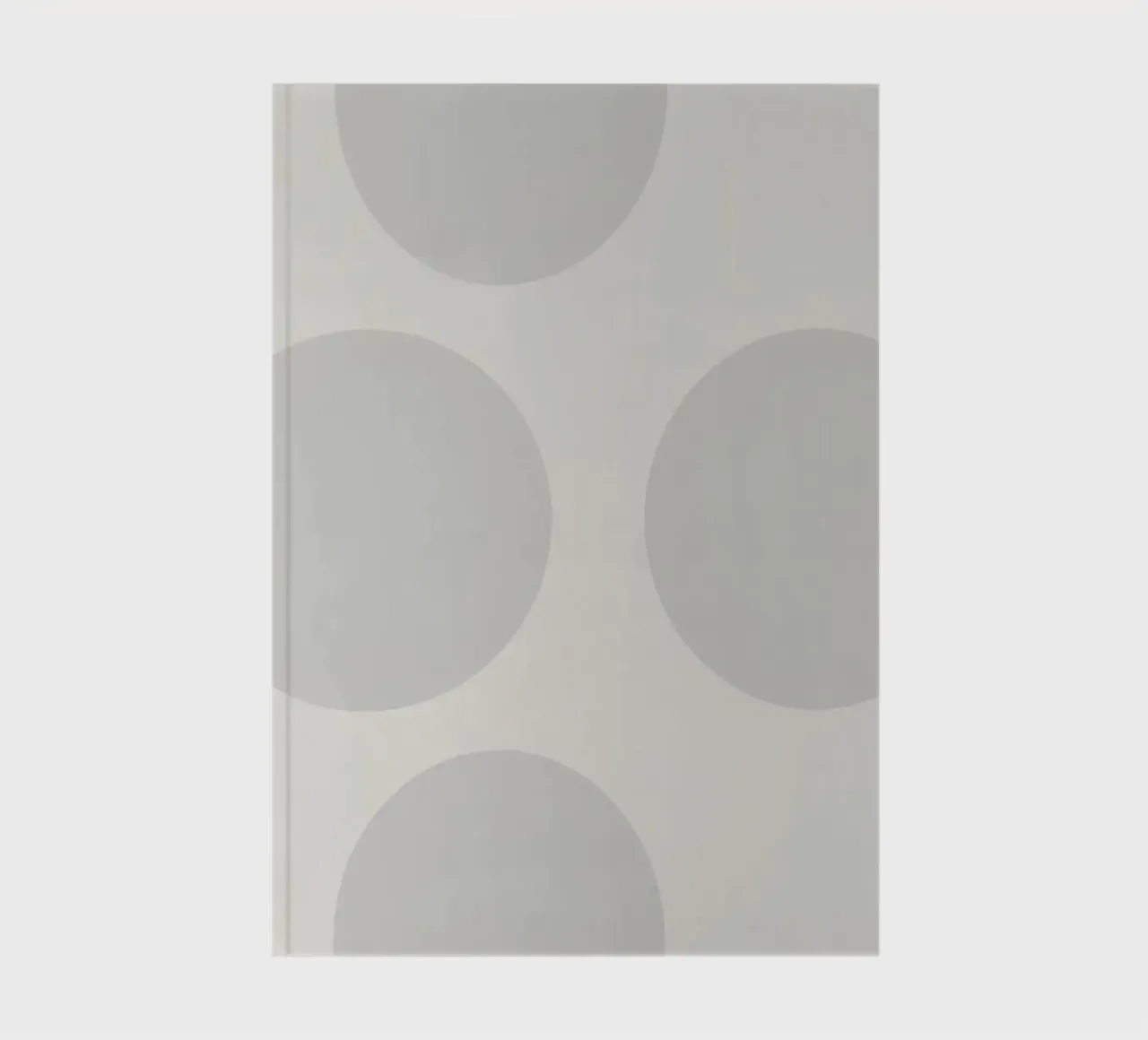 Subtle polka dot pattern on a light background notebook by DesignDoodle