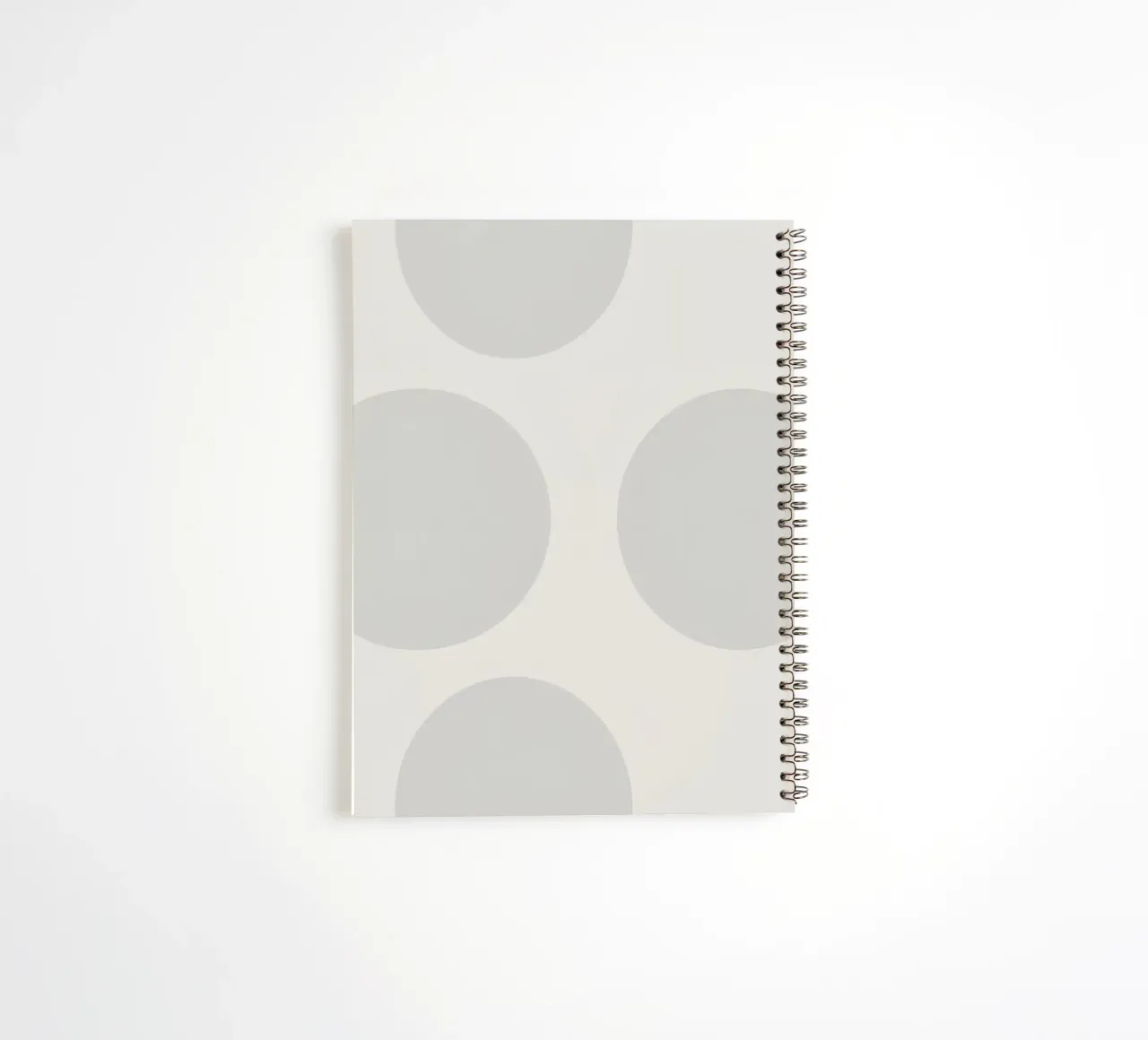 Subtle polka dot pattern on a light background spiral notebook by DesignDoodle