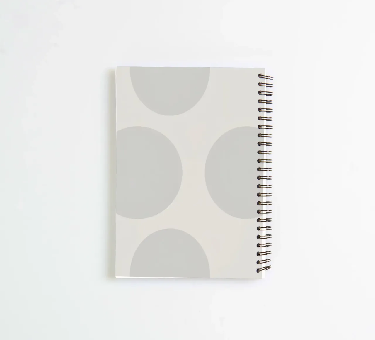 Subtle polka dot pattern on a light background spiral notebook by DesignDoodle