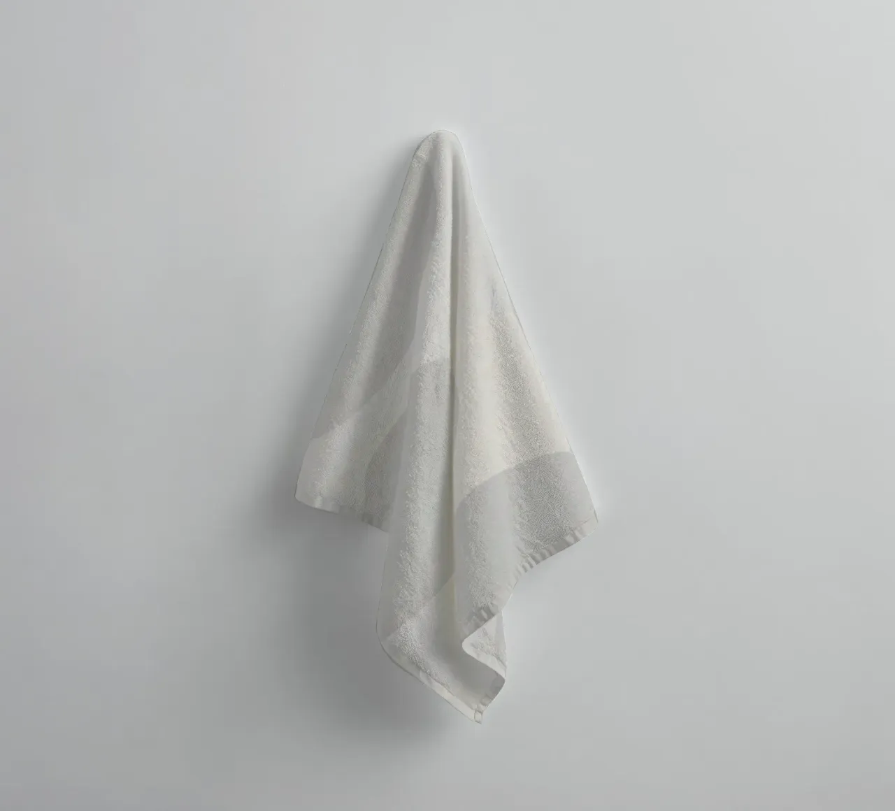 Subtle polka dot pattern on a light background towel by DesignDoodle