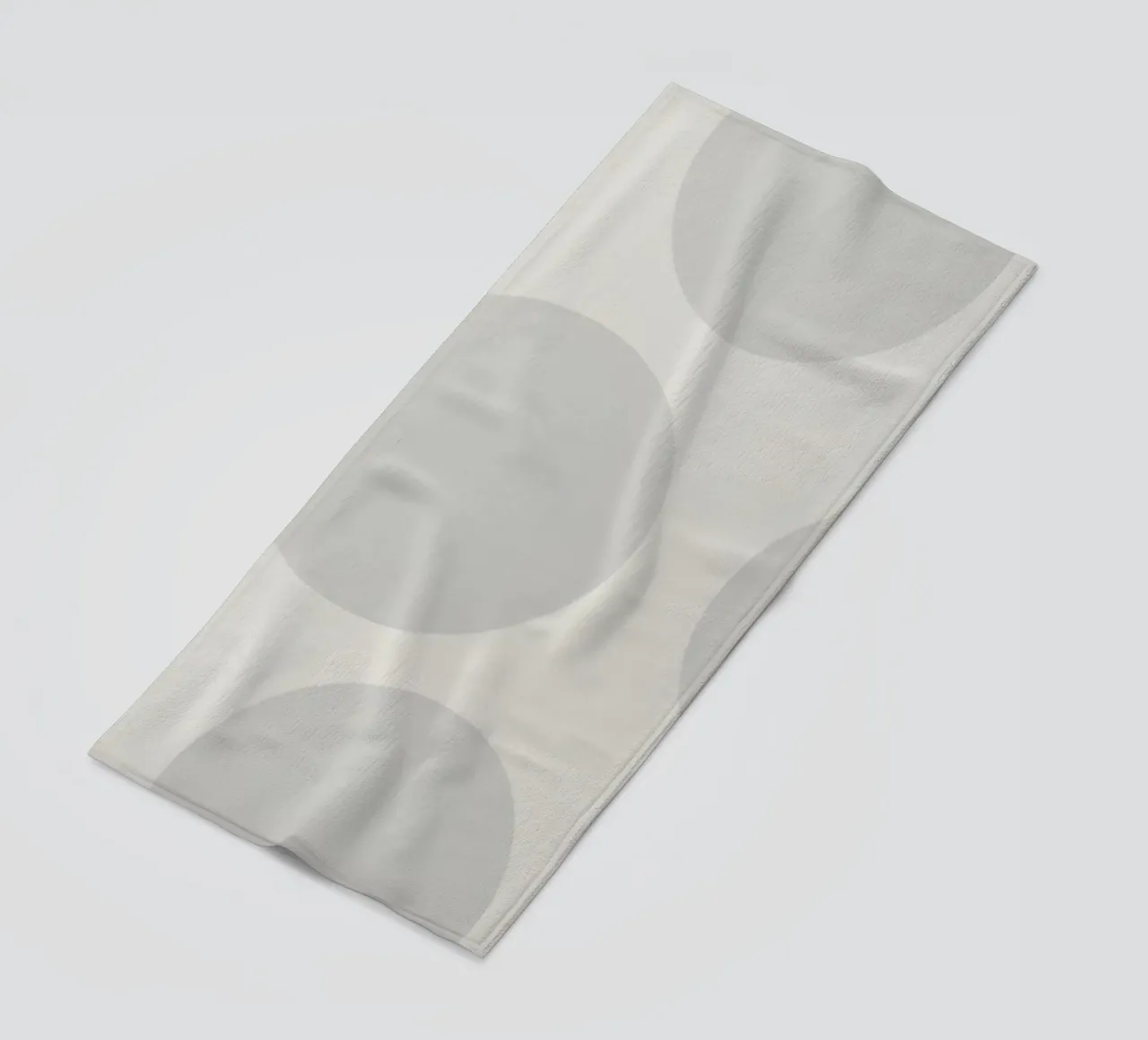 Subtle polka dot pattern on a light background beach towel by DesignDoodle