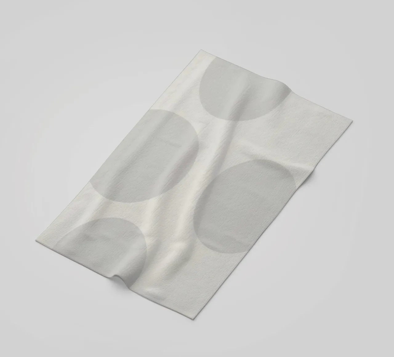 Subtle polka dot pattern on a light background beach towel by DesignDoodle