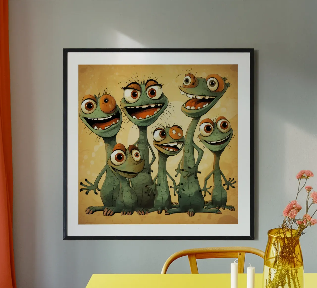 La banda delle lucertole retrò poster da Funny Animals