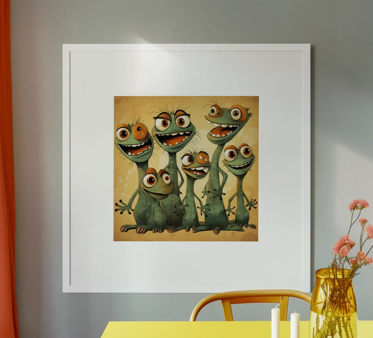 La banda delle lucertole retrò poster da Funny Animals