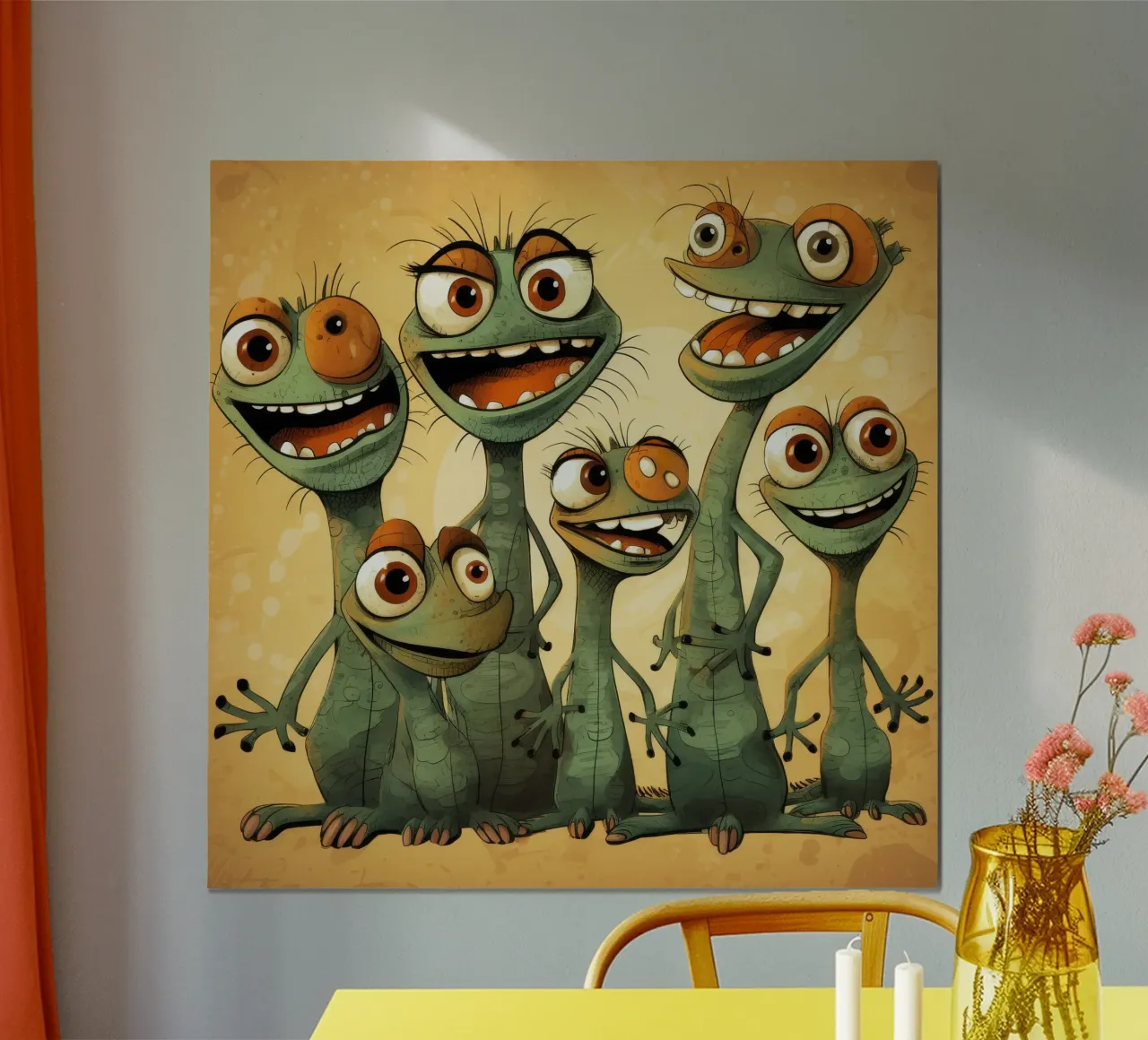La banda delle lucertole retrò poster da Funny Animals