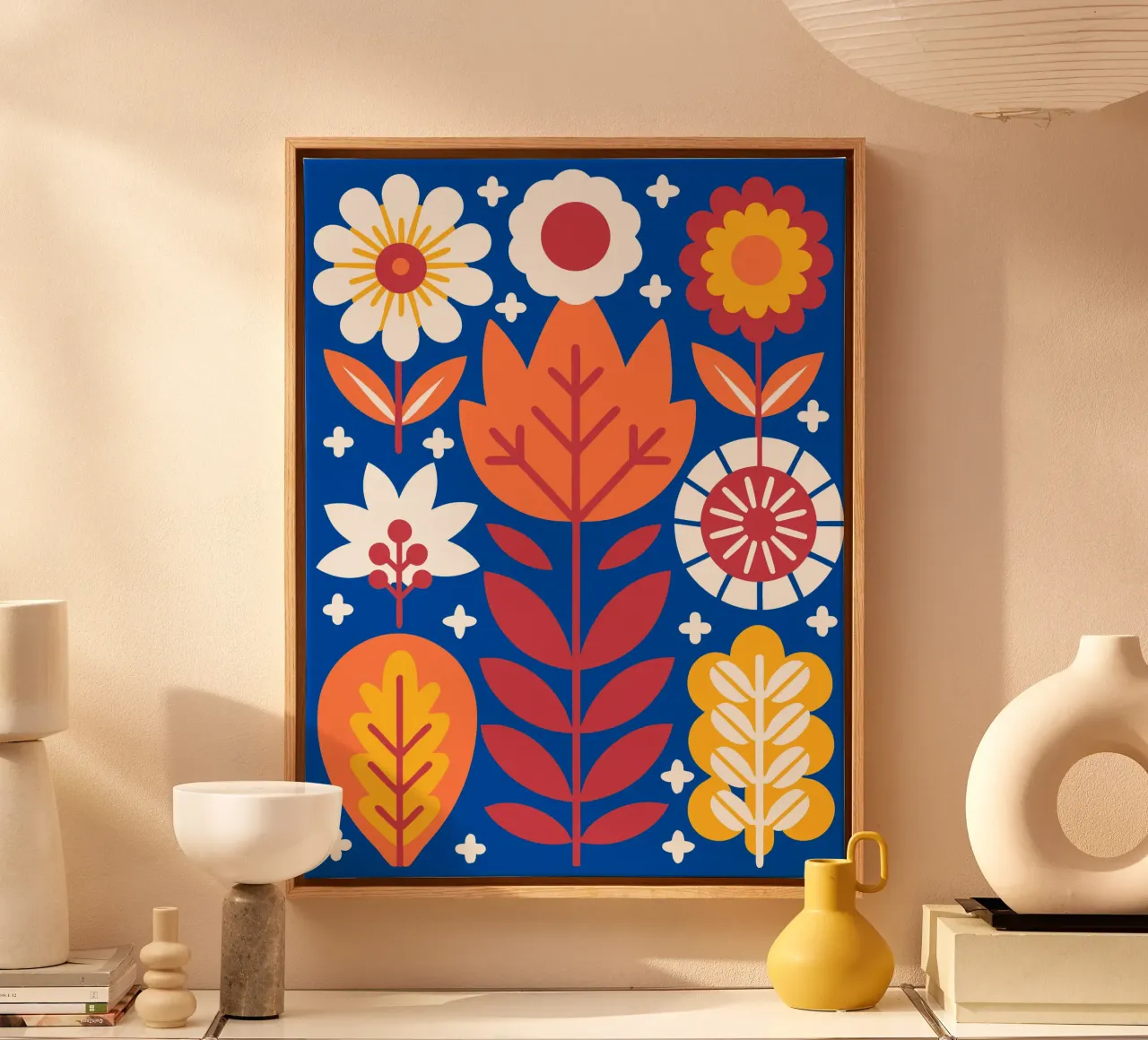 Fiori belli tela con Cornice a cassetta da FLOWER PLACE SHOP