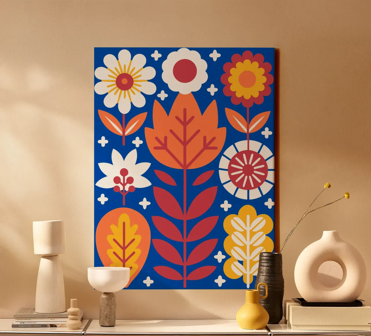 Fiori belli tela con Cornice a cassetta da FLOWER PLACE SHOP