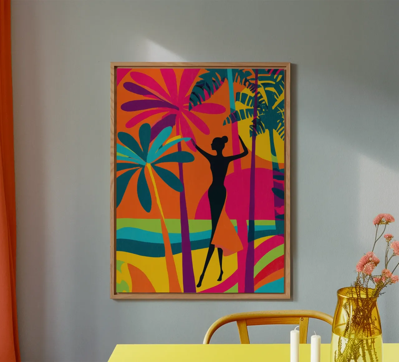 California Dreaming | Art-Déco trifft Venice Beach alu-dibond by Autofocus