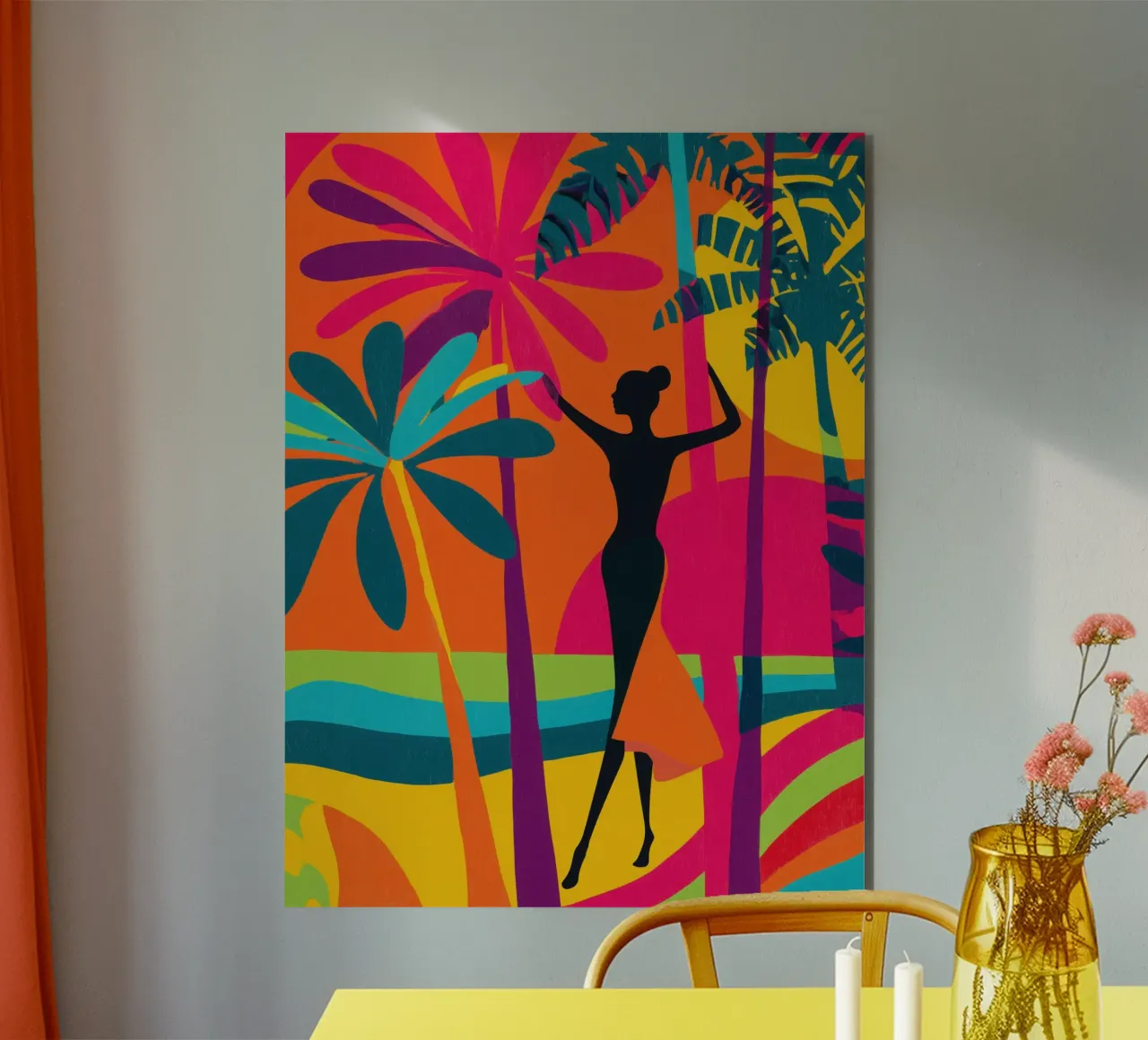 California Dreaming | Art-Déco trifft Venice Beach alu-dibond by Autofocus