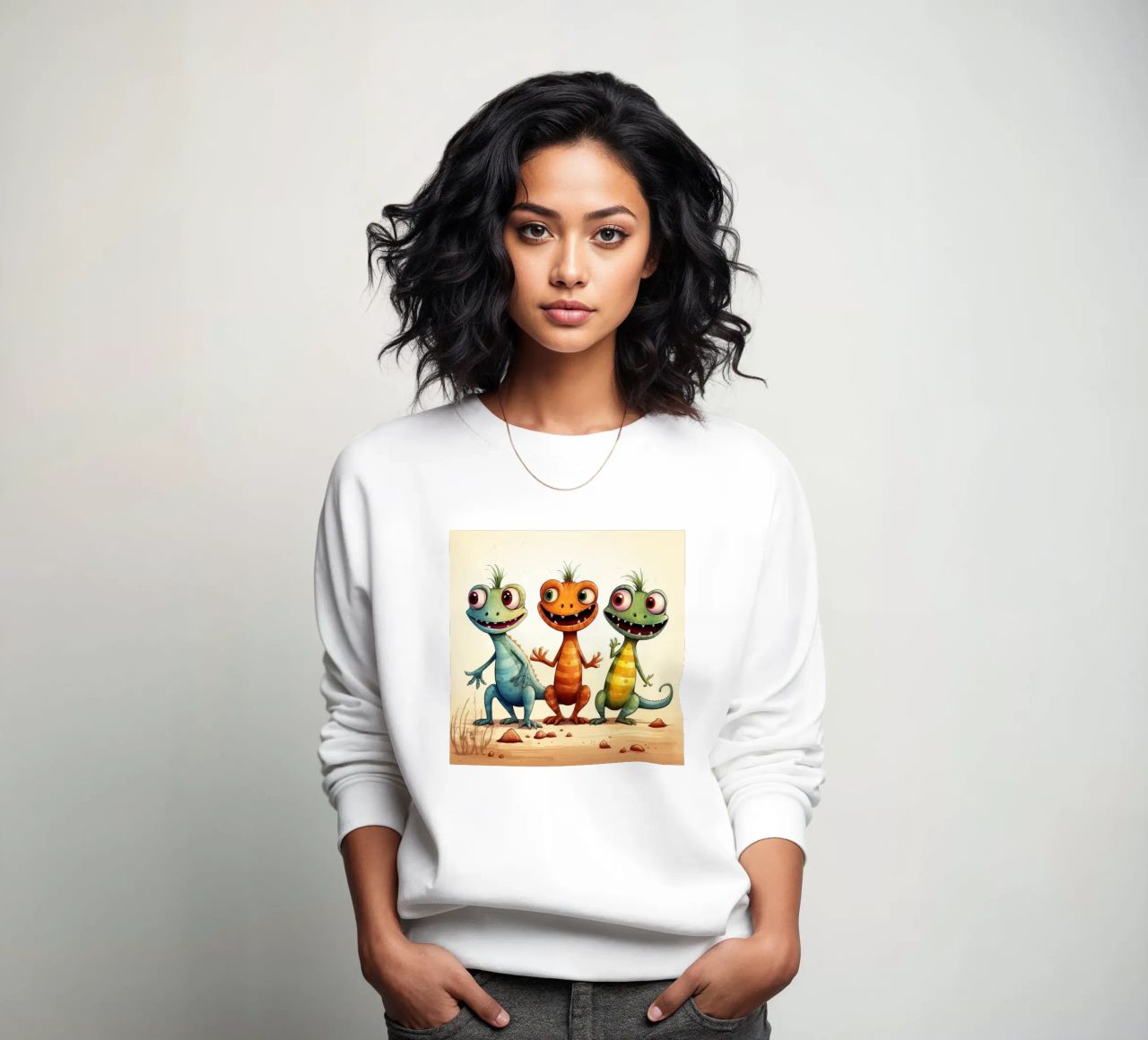Retro Lizard Gang sudadera de Funny Animals
